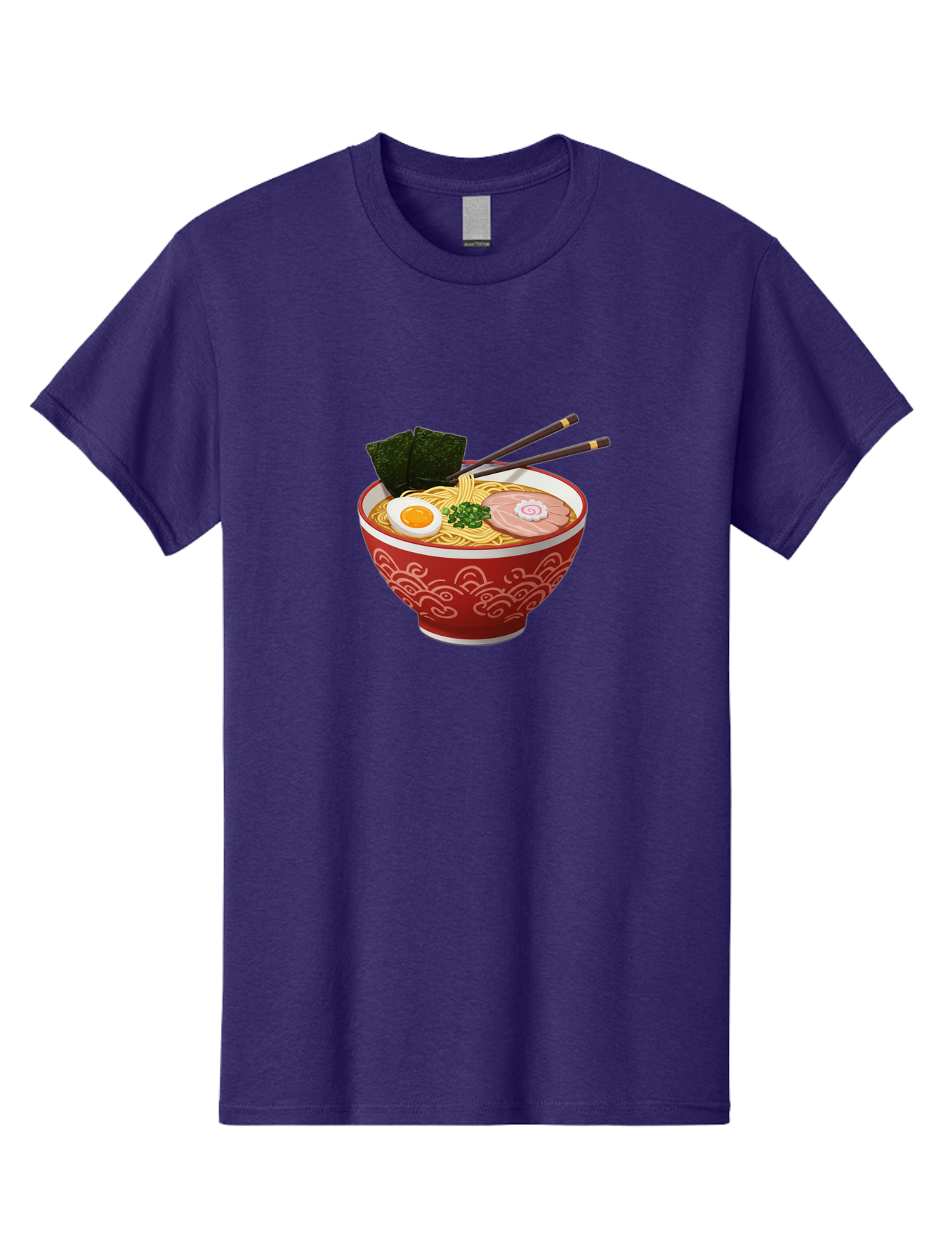 Ramen-14 Men'S Graphic Tee, 100% Cotton, Comfortable Casual Summer Wear, Machine Washable, Ramen Noodles, Japanese Cuisine, Noodle Soup, Boiled Egg, Sliced Pork, Seaweed, Green Onions, Chopsticks, Savory Broth, Asian Food Bab280