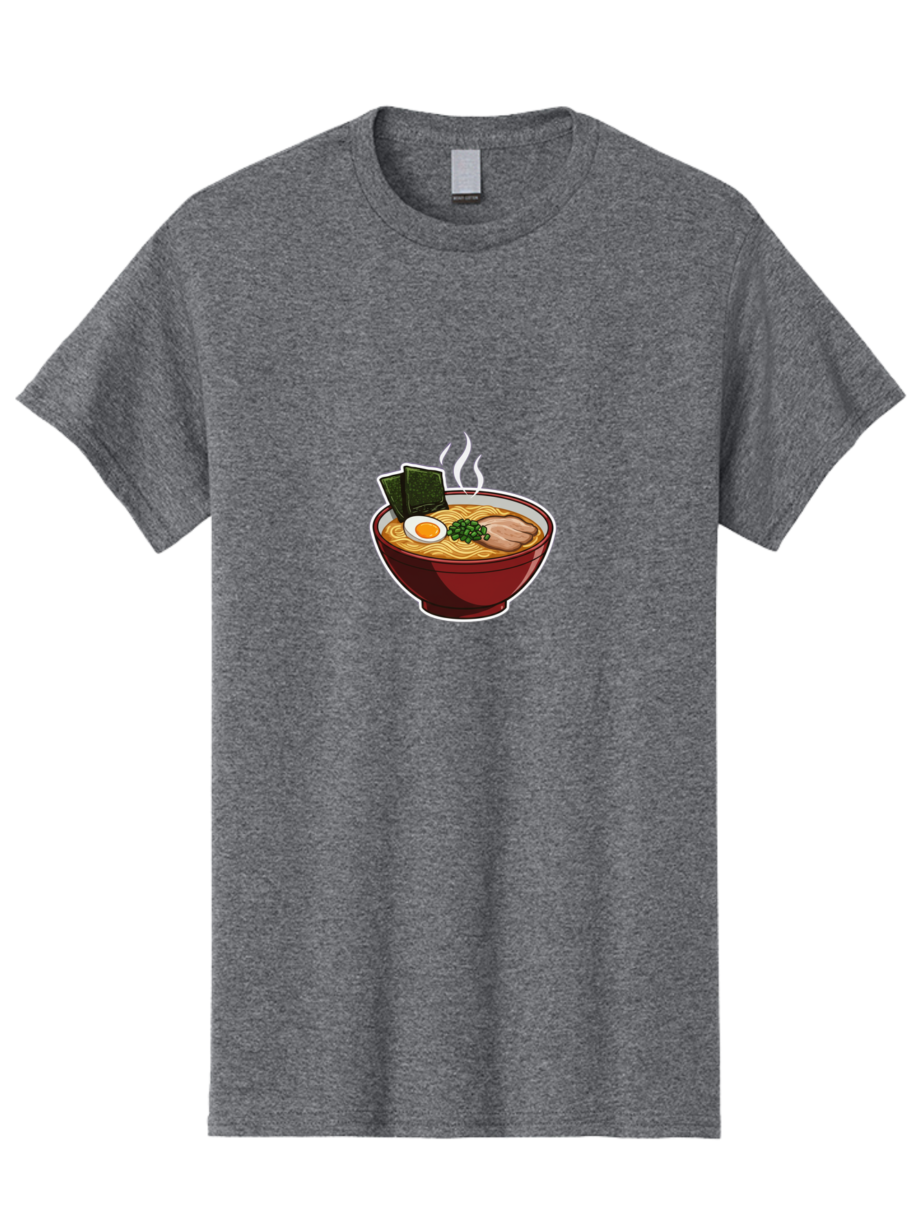 Ramen-15 Men'S Graphic Tee, 100% Cotton, Comfortable Casual Summer Wear, Machine Washable, Steaming Hot Ramen, Japanese Noodle Soup, Boiled Egg, Green Onions, Slices Of Pork, Seaweed, Savory Broth, Asian Cuisine, Comfort Food, Noodle Dishes Bab281