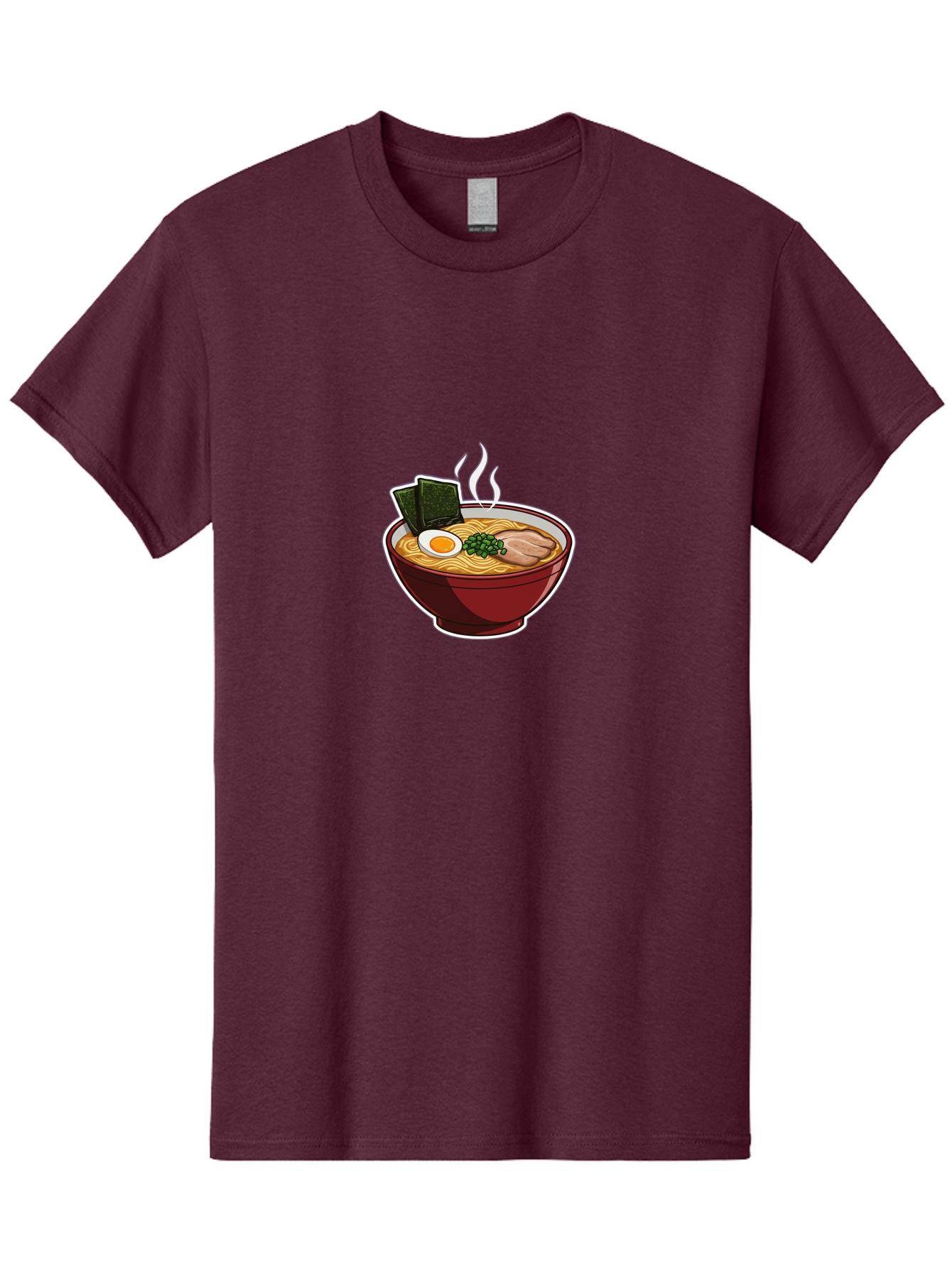 Ramen-15 Men'S Graphic Tee, 100% Cotton, Comfortable Casual Summer Wear, Machine Washable, Steaming Hot Ramen, Japanese Noodle Soup, Boiled Egg, Green Onions, Slices Of Pork, Seaweed, Savory Broth, Asian Cuisine, Comfort Food, Noodle Dishes Bab281