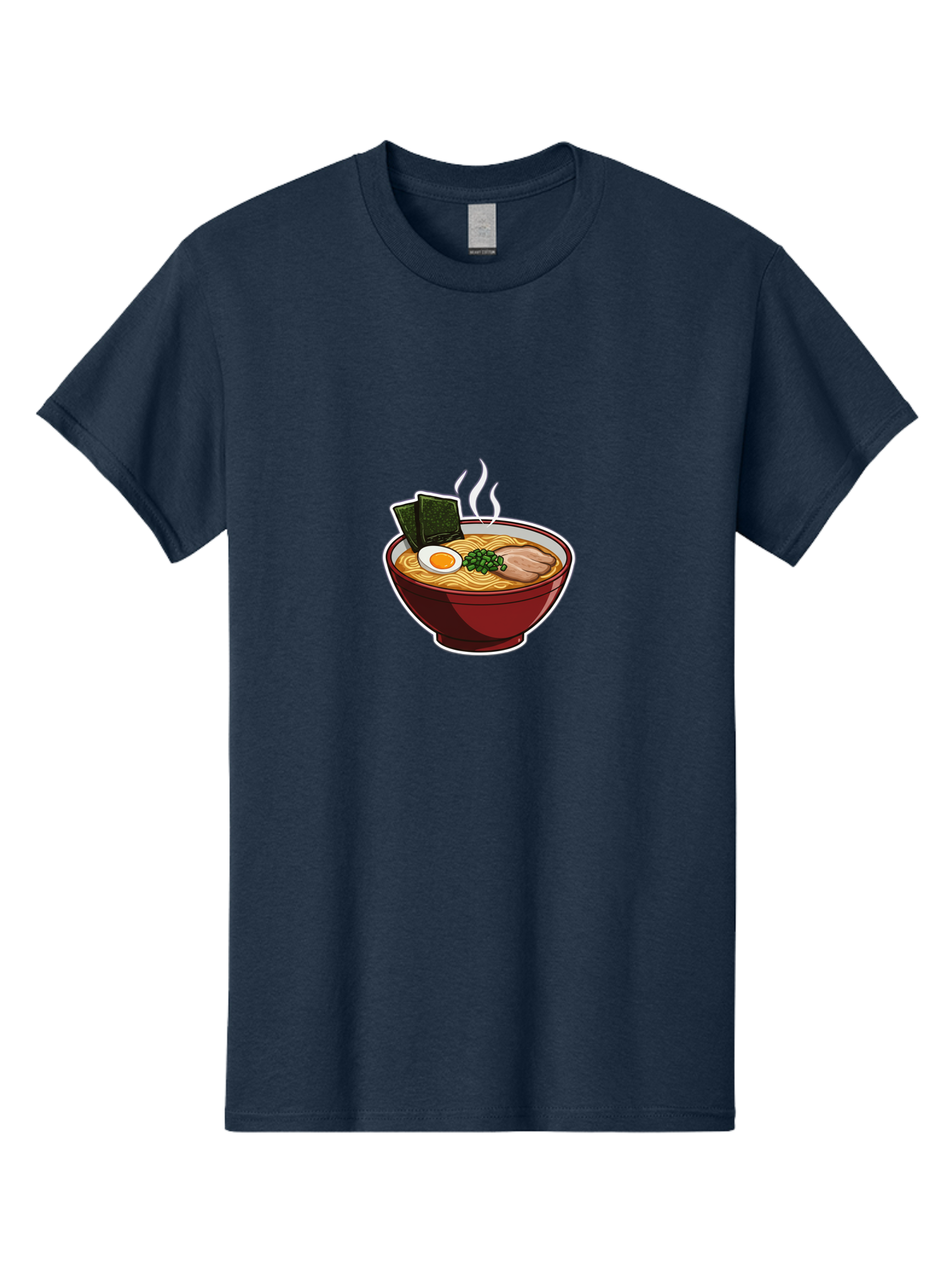 Ramen-15 Men'S Graphic Tee, 100% Cotton, Comfortable Casual Summer Wear, Machine Washable, Steaming Hot Ramen, Japanese Noodle Soup, Boiled Egg, Green Onions, Slices Of Pork, Seaweed, Savory Broth, Asian Cuisine, Comfort Food, Noodle Dishes Bab281