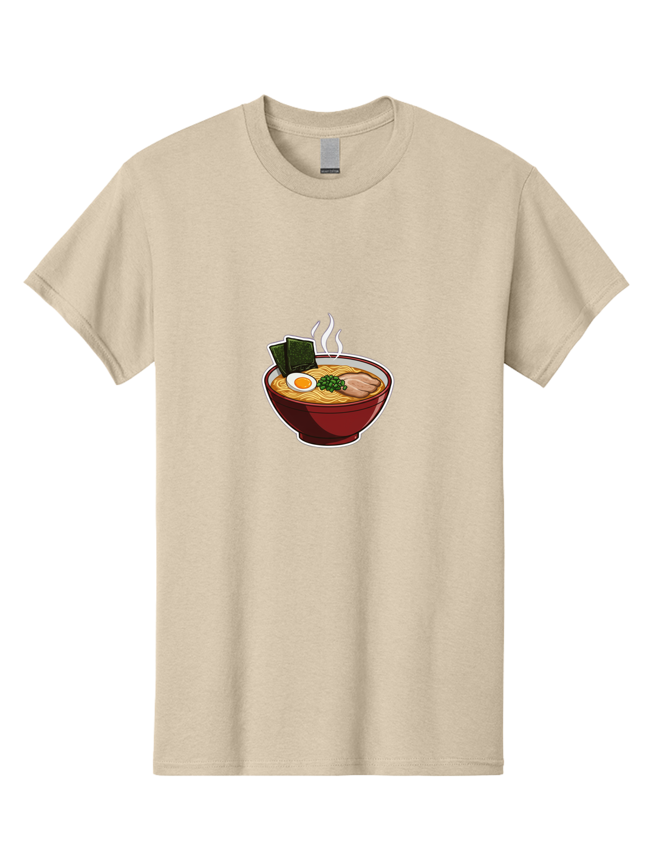 Ramen-15 Men'S Graphic Tee, 100% Cotton, Comfortable Casual Summer Wear, Machine Washable, Steaming Hot Ramen, Japanese Noodle Soup, Boiled Egg, Green Onions, Slices Of Pork, Seaweed, Savory Broth, Asian Cuisine, Comfort Food, Noodle Dishes Bab281