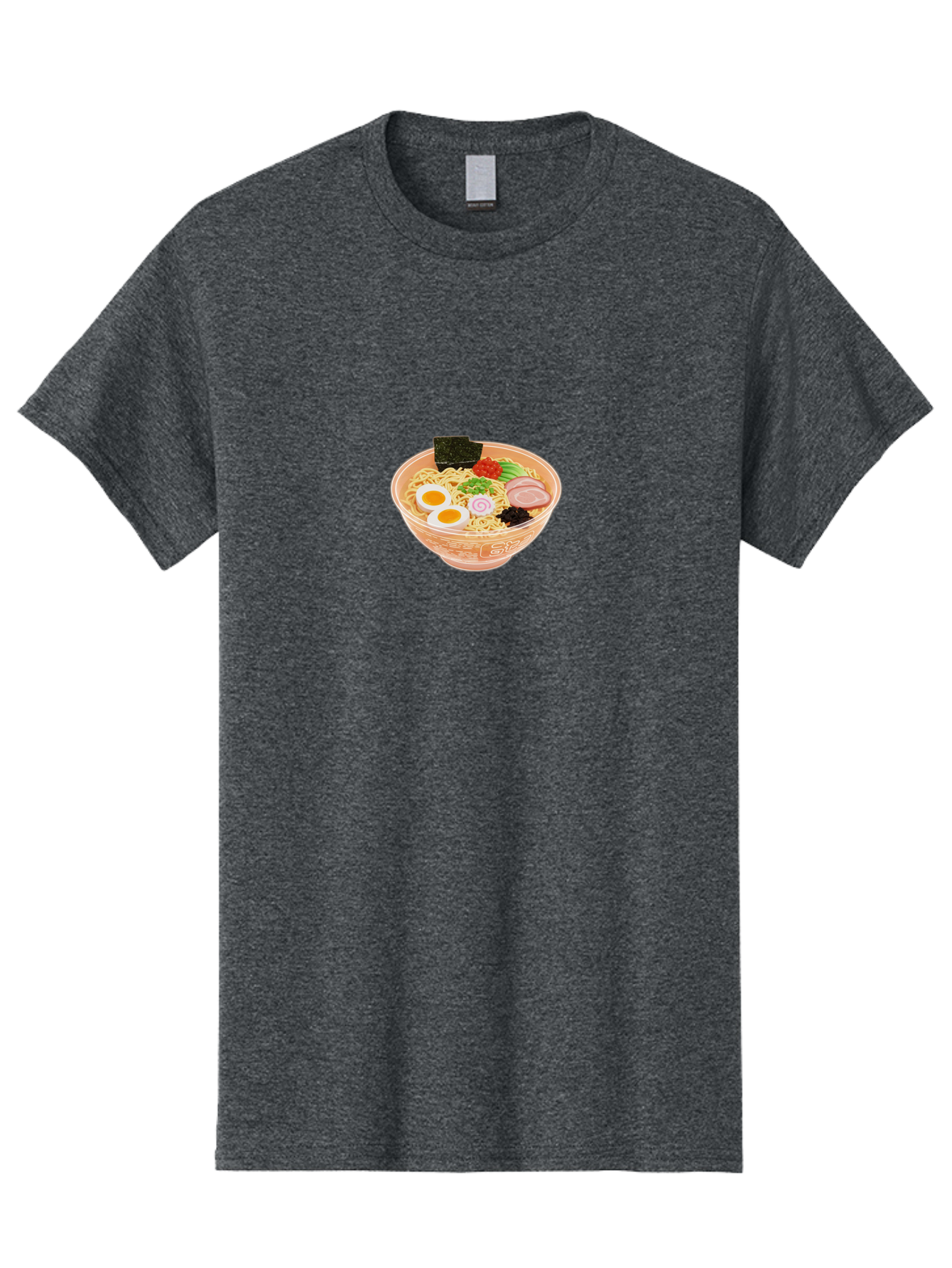 Ramen-2 Men'S Graphic Tee, 100% Cotton, Comfortable Casual Summer Wear, Machine Washable, Steaming Bowl Of Ramen, Noodles, Boiled Egg, Sliced Pork, Green Onions, Seaweed, Red Pepper, Savory Dish, Asian Cuisine, Comfort Food, Delicious Meal, Bab282