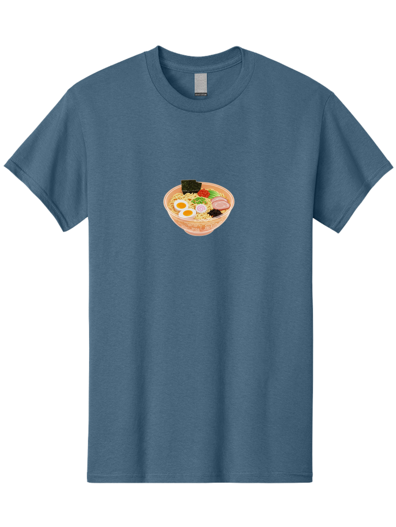 Ramen-2 Men'S Graphic Tee, 100% Cotton, Comfortable Casual Summer Wear, Machine Washable, Steaming Bowl Of Ramen, Noodles, Boiled Egg, Sliced Pork, Green Onions, Seaweed, Red Pepper, Savory Dish, Asian Cuisine, Comfort Food, Delicious Meal, Bab282