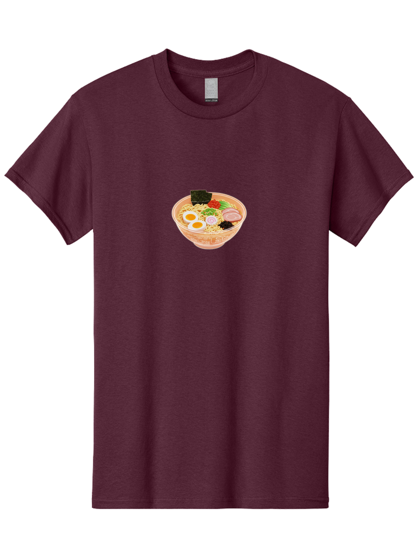 Ramen-2 Men'S Graphic Tee, 100% Cotton, Comfortable Casual Summer Wear, Machine Washable, Steaming Bowl Of Ramen, Noodles, Boiled Egg, Sliced Pork, Green Onions, Seaweed, Red Pepper, Savory Dish, Asian Cuisine, Comfort Food, Delicious Meal, Bab282