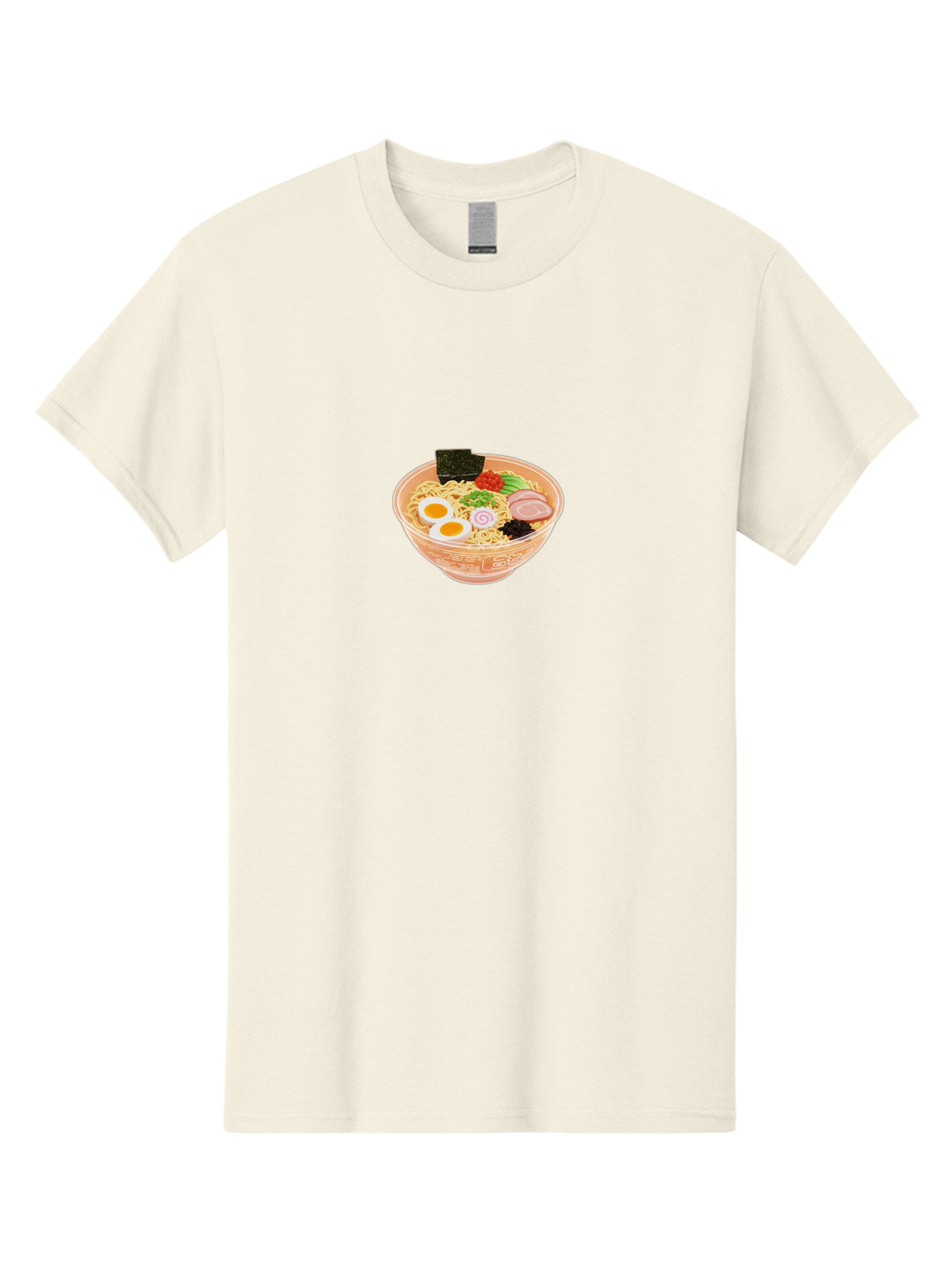 Ramen-2 Men'S Graphic Tee, 100% Cotton, Comfortable Casual Summer Wear, Machine Washable, Steaming Bowl Of Ramen, Noodles, Boiled Egg, Sliced Pork, Green Onions, Seaweed, Red Pepper, Savory Dish, Asian Cuisine, Comfort Food, Delicious Meal, Bab282