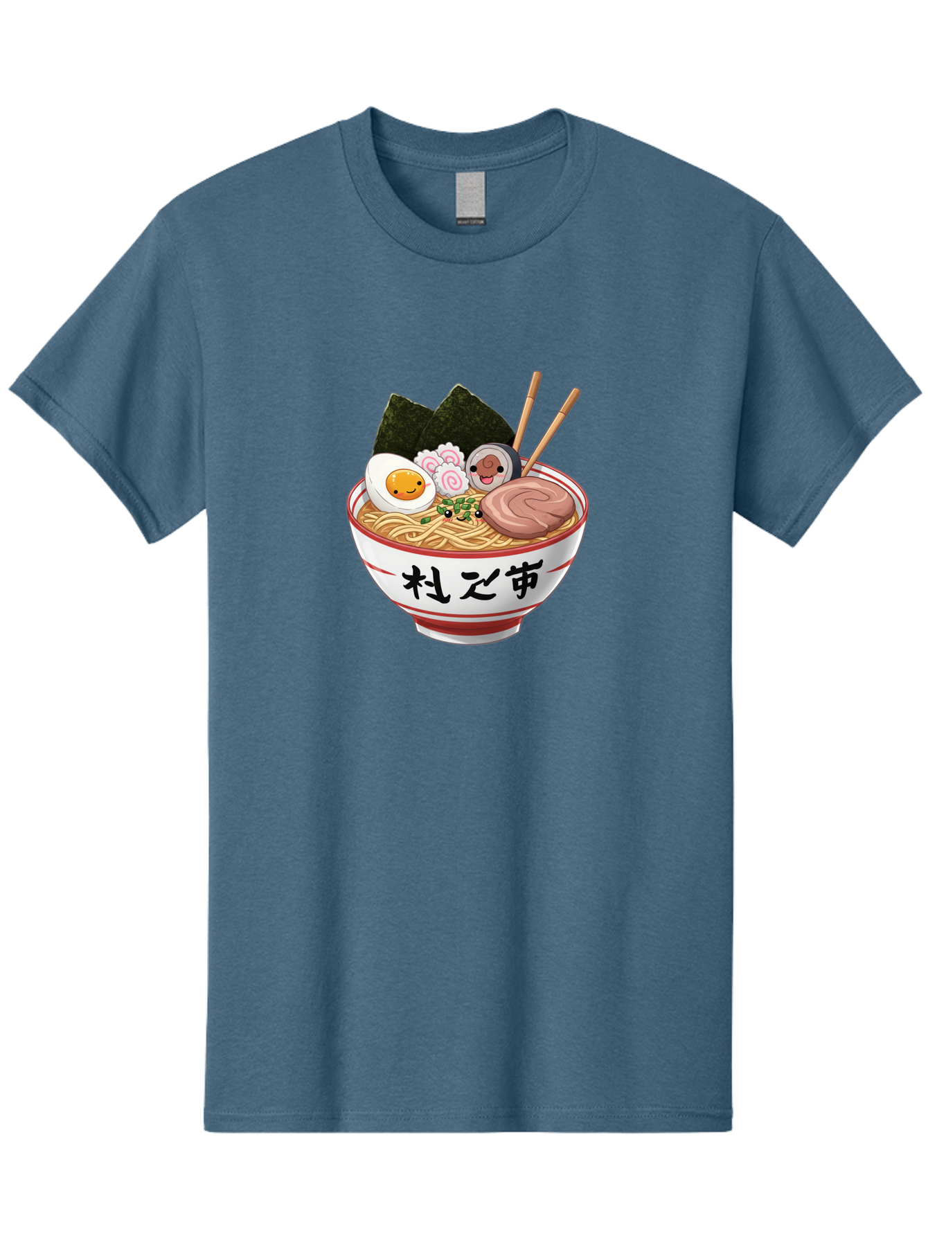 Ramen-4 Men'S Graphic Tee, 100% Cotton, Comfortable Casual Summer Wear, Machine Washable, Steaming Hot Ramen, Delicious Asian Noodle Soup, Appetizing Meal, Japanese Cuisine, Savory Flavors, Tasty Ingredients, Cartoon Style, Cute Food, Noodles, Bab284