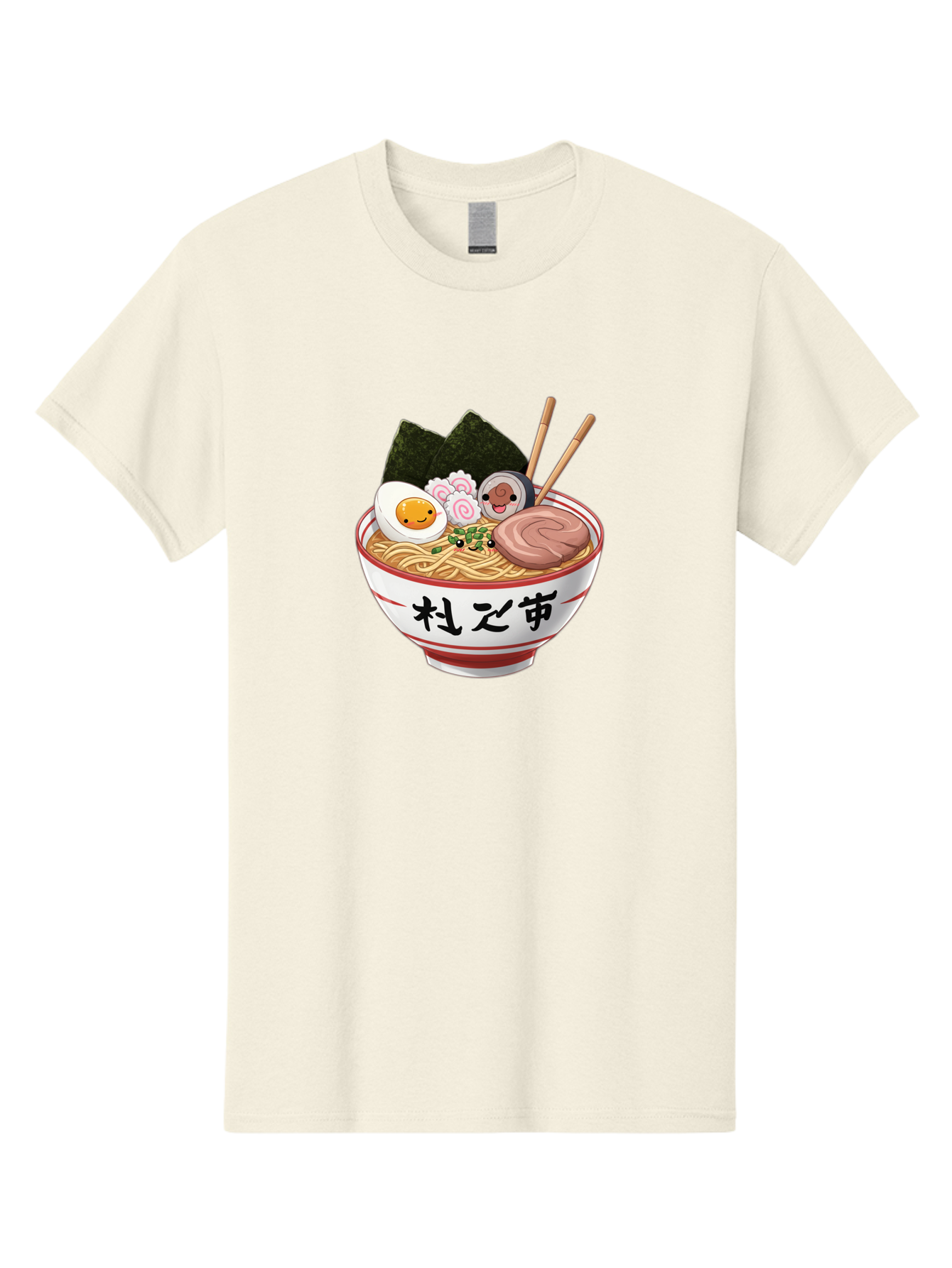 Ramen-4 Men'S Graphic Tee, 100% Cotton, Comfortable Casual Summer Wear, Machine Washable, Steaming Hot Ramen, Delicious Asian Noodle Soup, Appetizing Meal, Japanese Cuisine, Savory Flavors, Tasty Ingredients, Cartoon Style, Cute Food, Noodles, Bab284