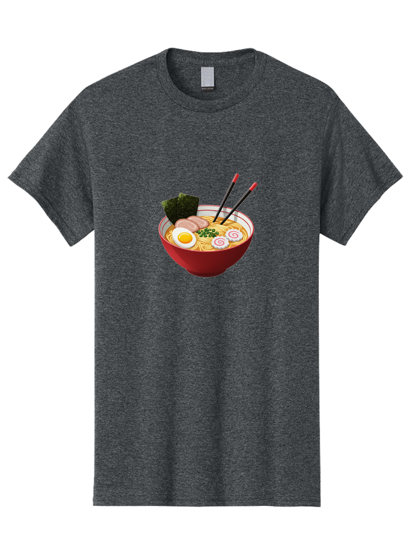 Ramen-6 Men'S Graphic Tee, 100% Cotton, Comfortable Casual Summer Wear, Machine Washable, Steaming Hot Ramen, Japanese Cuisine, Noodle Soup, Boiled Egg, Sliced Pork, Green Onions, Seaweed, Chopsticks, Savory Broth, Comforting Meal, Bab286