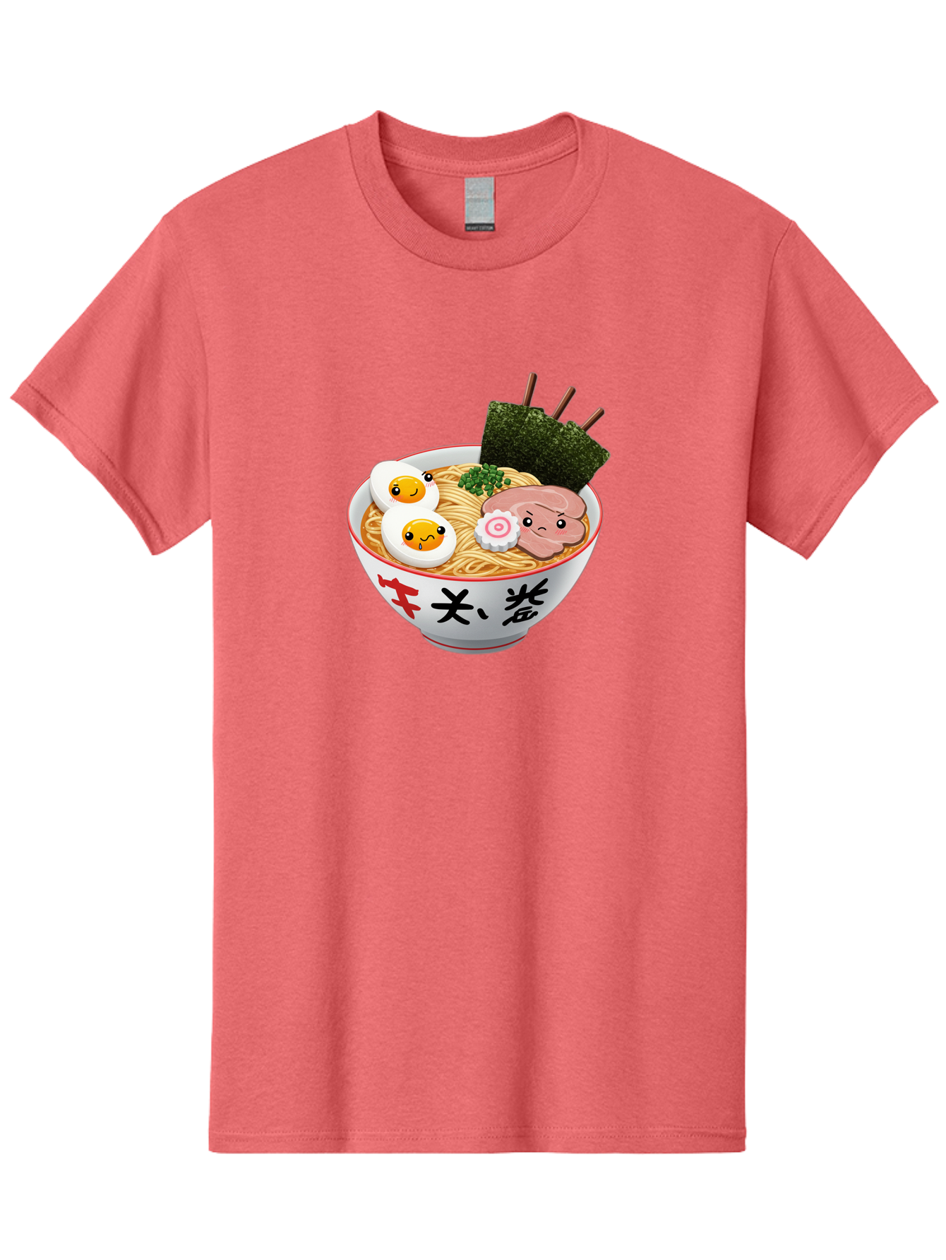 Ramen-7 Men'S Graphic Tee, 100% Cotton, Comfortable Casual Summer Wear, Machine Washable, Steaming Hot Ramen, Boiled Egg, Sliced Pork, Green Onions, Fish Cake, Seaweed, Asian Cuisine, Noodle Soup, Savory Flavors, Japanese Food Bab287