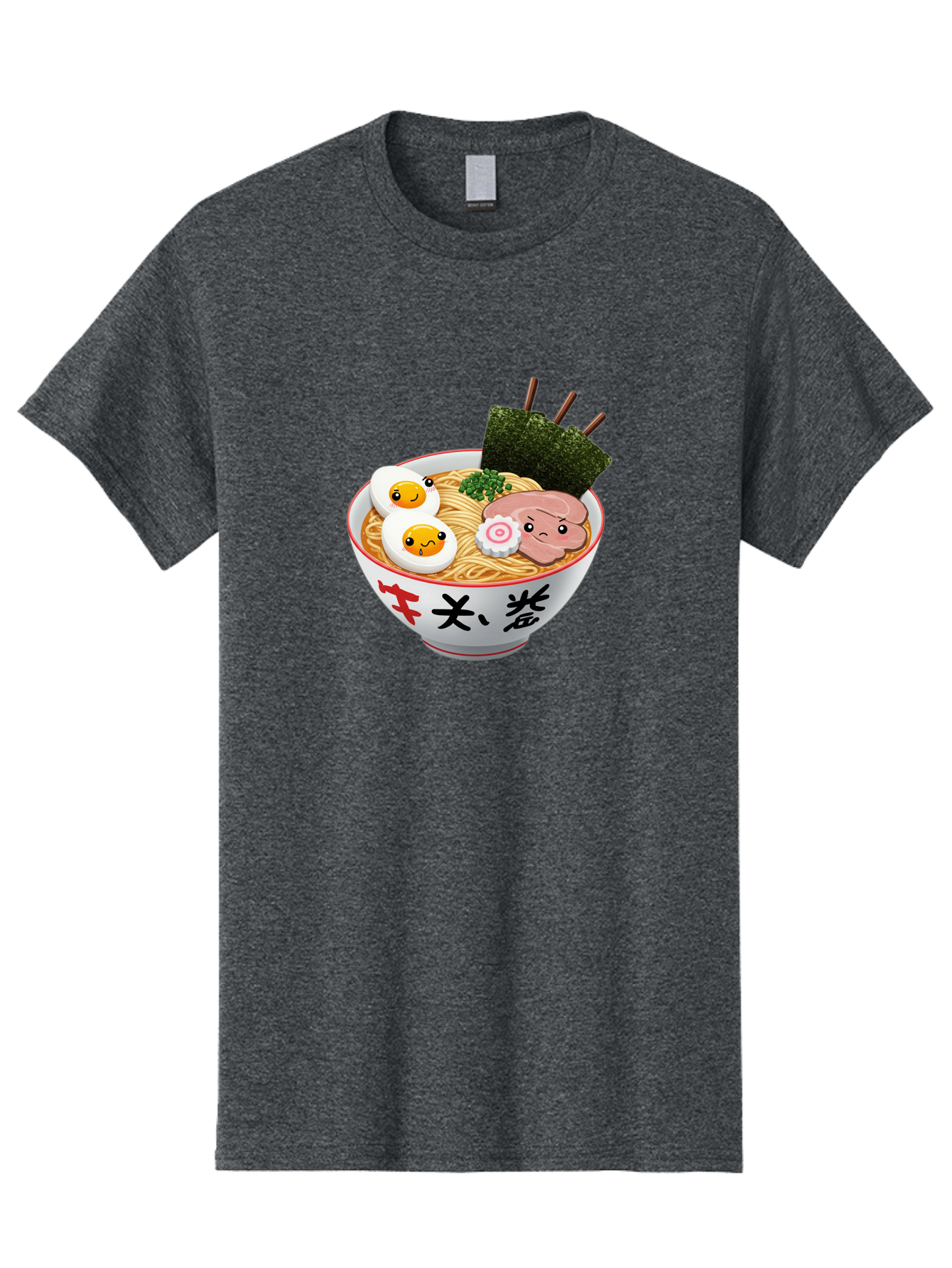 Ramen-7 Men'S Graphic Tee, 100% Cotton, Comfortable Casual Summer Wear, Machine Washable, Steaming Hot Ramen, Boiled Egg, Sliced Pork, Green Onions, Fish Cake, Seaweed, Asian Cuisine, Noodle Soup, Savory Flavors, Japanese Food Bab287