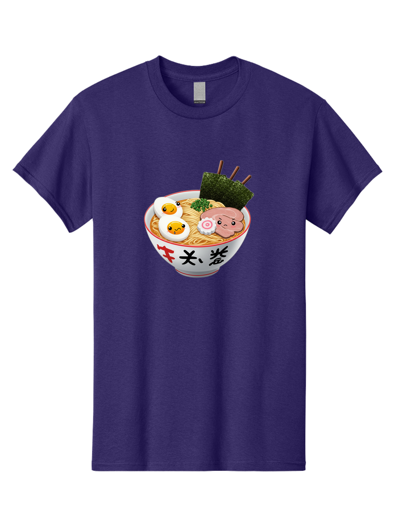 Ramen-7 Men'S Graphic Tee, 100% Cotton, Comfortable Casual Summer Wear, Machine Washable, Steaming Hot Ramen, Boiled Egg, Sliced Pork, Green Onions, Fish Cake, Seaweed, Asian Cuisine, Noodle Soup, Savory Flavors, Japanese Food Bab287