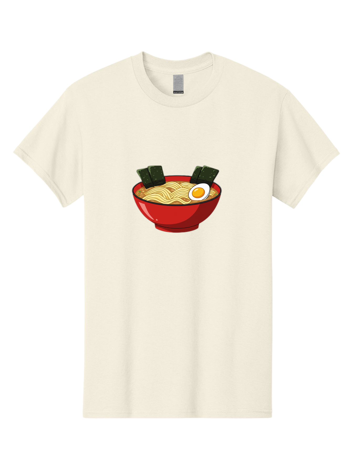 Ramen-9 Men'S Graphic Tee, 100% Cotton, Comfortable Casual Summer Wear, Machine Washable, Steaming Bowl Of Ramen, Savory Broth, Springy Noodles, Boiled Egg, Seaweed Strips, Japanese Cuisine, Comfort Food, Noodle Soup Bab289