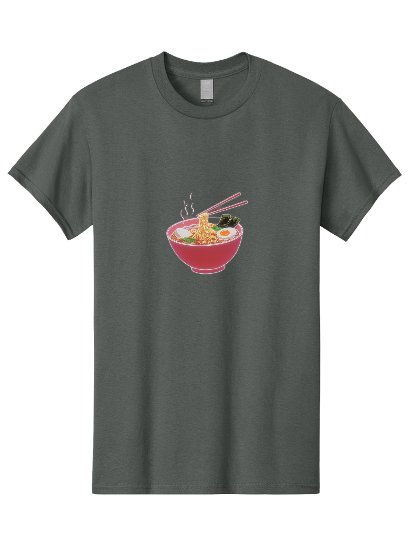 Ramen-Noodles-4 Men'S Graphic Tee, 100% Cotton, Comfortable Casual Summer Wear, Machine Washable, Steaming Hot Ramen, Bowl Of Noodles, Sliced Boiled Egg, Seaweed, Savory Toppings, Asian Cuisine, Comfort Food, Delicious Meal, Bab312