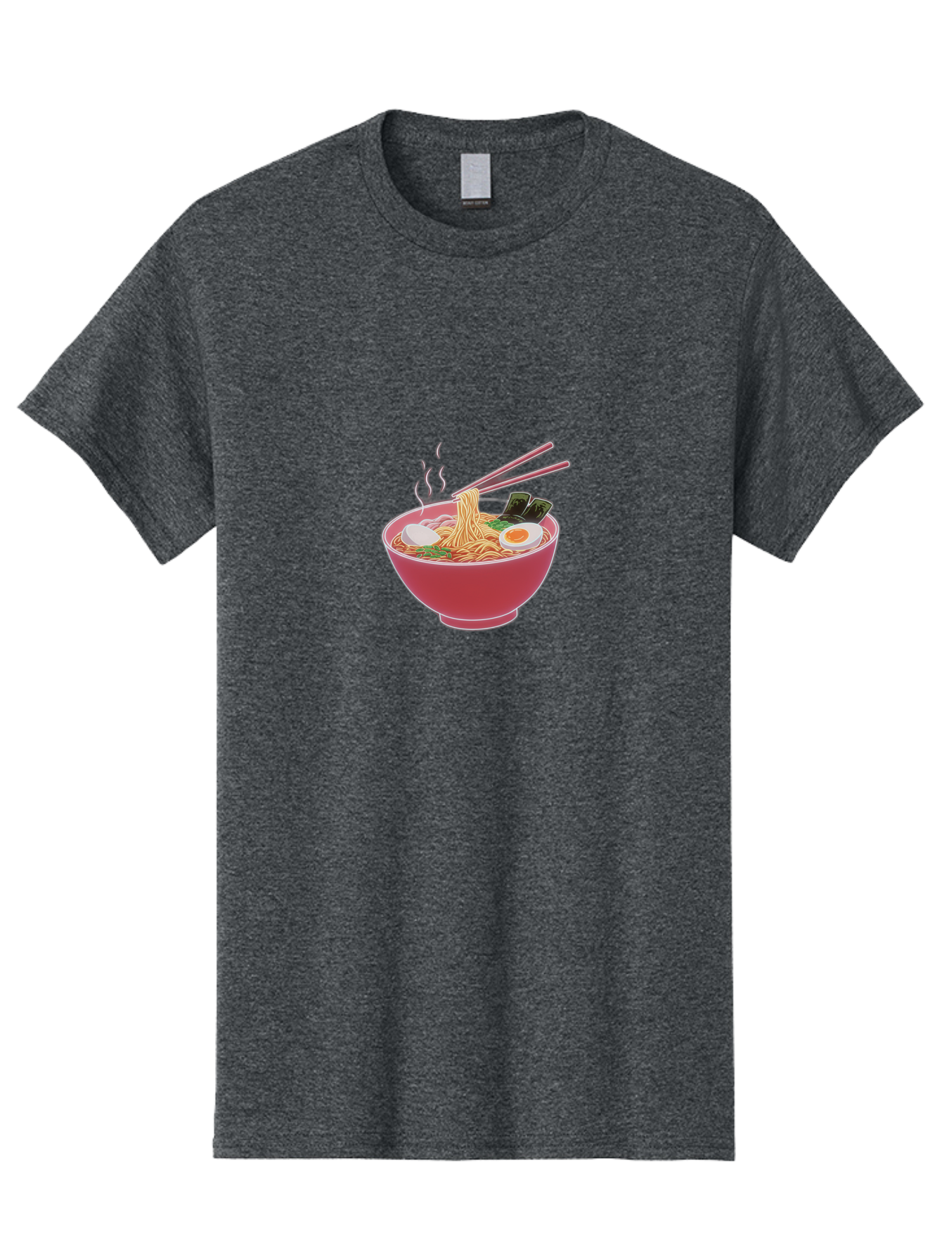 Ramen-Noodles-4 Men'S Graphic Tee, 100% Cotton, Comfortable Casual Summer Wear, Machine Washable, Steaming Hot Ramen, Bowl Of Noodles, Sliced Boiled Egg, Seaweed, Savory Toppings, Asian Cuisine, Comfort Food, Delicious Meal, Bab312