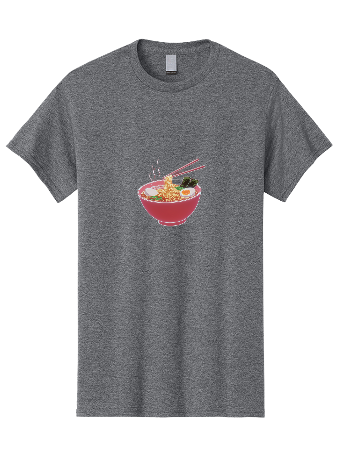 Ramen-Noodles-4 Men'S Graphic Tee, 100% Cotton, Comfortable Casual Summer Wear, Machine Washable, Steaming Hot Ramen, Bowl Of Noodles, Sliced Boiled Egg, Seaweed, Savory Toppings, Asian Cuisine, Comfort Food, Delicious Meal, Bab312