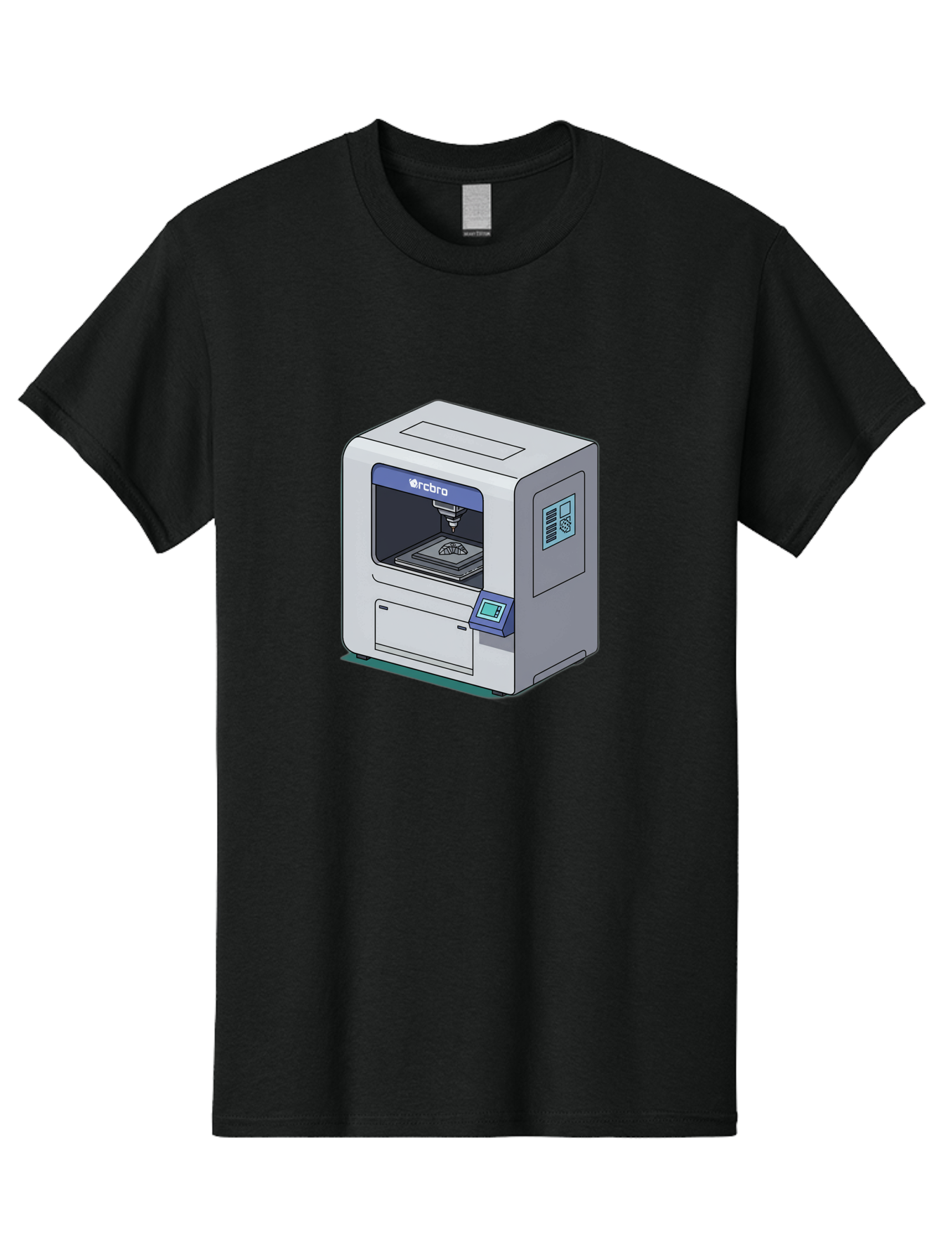 Rcbro-3D-Printer Men'S Graphic Tee, 100% Cotton, Comfortable Casual Summer Wear, Machine Washable, 3D Printing Technology, Rcbro 3D Printer, Digital Fabrication, Additive Manufacturing, Precision Engineering, Innovative Design, Bab323