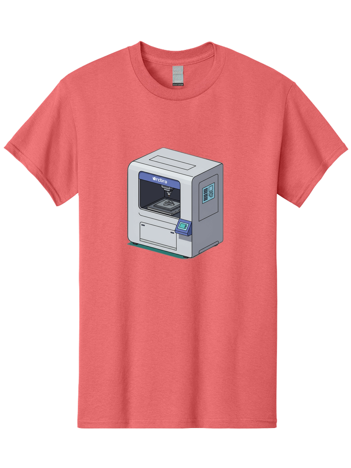 Rcbro-3D-Printer Men'S Graphic Tee, 100% Cotton, Comfortable Casual Summer Wear, Machine Washable, 3D Printing Technology, Rcbro 3D Printer, Digital Fabrication, Additive Manufacturing, Precision Engineering, Innovative Design, Bab323