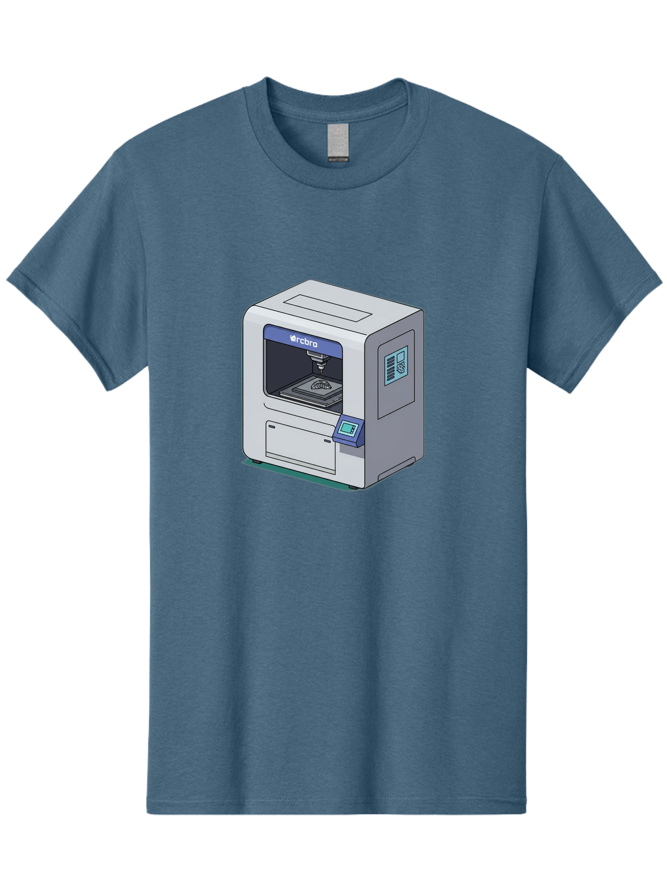 Rcbro-3D-Printer Men'S Graphic Tee, 100% Cotton, Comfortable Casual Summer Wear, Machine Washable, 3D Printing Technology, Rcbro 3D Printer, Digital Fabrication, Additive Manufacturing, Precision Engineering, Innovative Design, Bab323