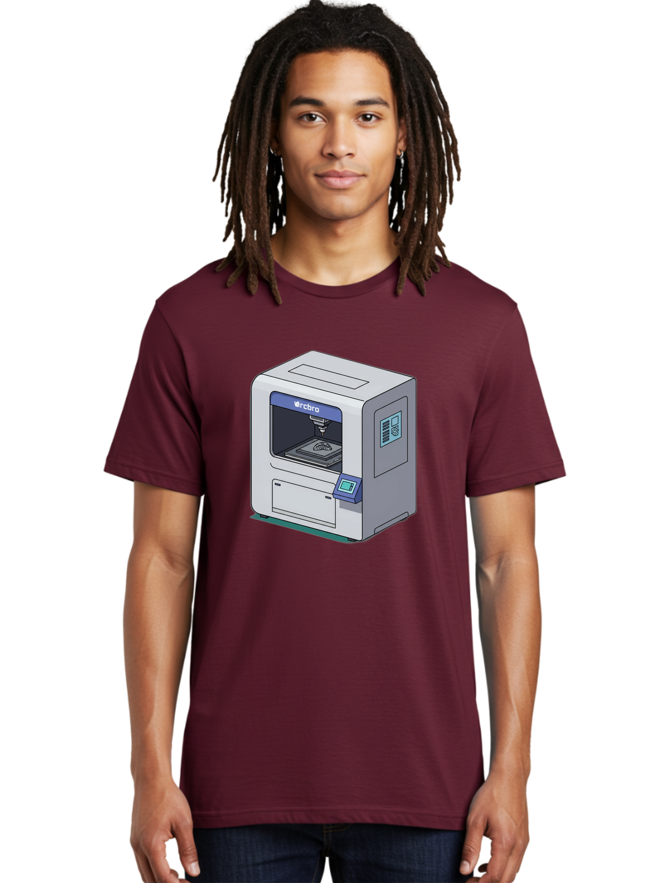 Rcbro-3D-Printer Men'S Graphic Tee, 100% Cotton, Comfortable Casual Summer Wear, Machine Washable, 3D Printing Technology, Rcbro 3D Printer, Digital Fabrication, Additive Manufacturing, Precision Engineering, Innovative Design, Bab323