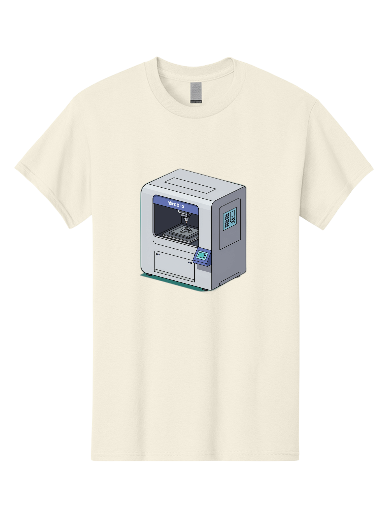 Rcbro-3D-Printer Men'S Graphic Tee, 100% Cotton, Comfortable Casual Summer Wear, Machine Washable, 3D Printing Technology, Rcbro 3D Printer, Digital Fabrication, Additive Manufacturing, Precision Engineering, Innovative Design, Bab323