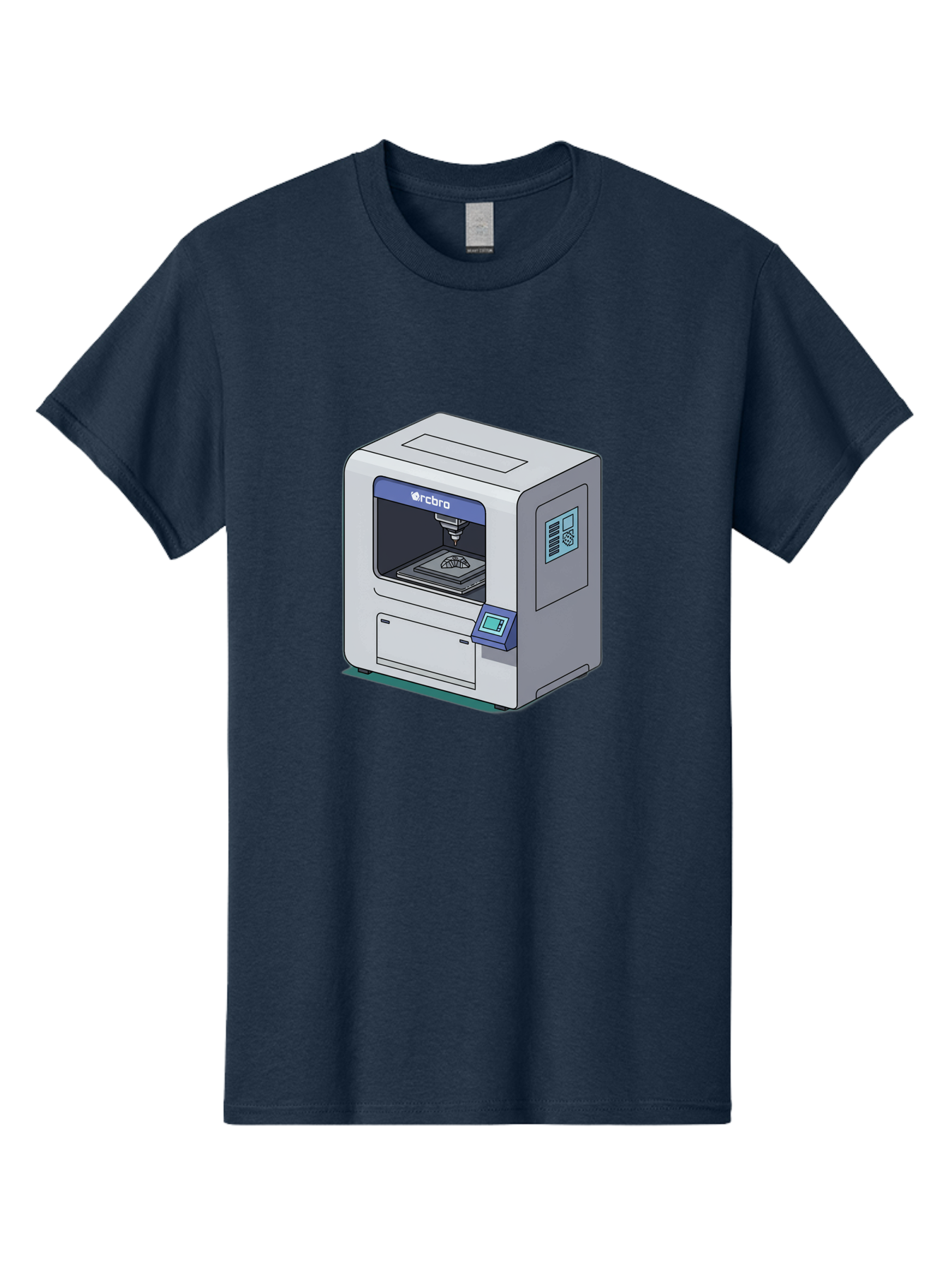Rcbro-3D-Printer Men'S Graphic Tee, 100% Cotton, Comfortable Casual Summer Wear, Machine Washable, 3D Printing Technology, Rcbro 3D Printer, Digital Fabrication, Additive Manufacturing, Precision Engineering, Innovative Design, Bab323