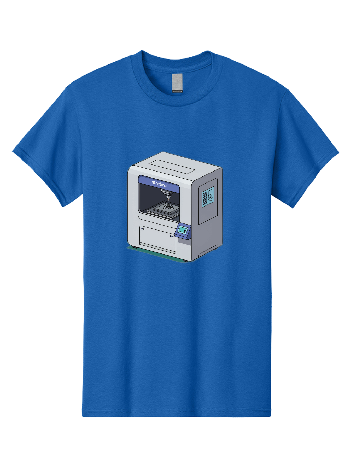 Rcbro-3D-Printer Men'S Graphic Tee, 100% Cotton, Comfortable Casual Summer Wear, Machine Washable, 3D Printing Technology, Rcbro 3D Printer, Digital Fabrication, Additive Manufacturing, Precision Engineering, Innovative Design, Bab323
