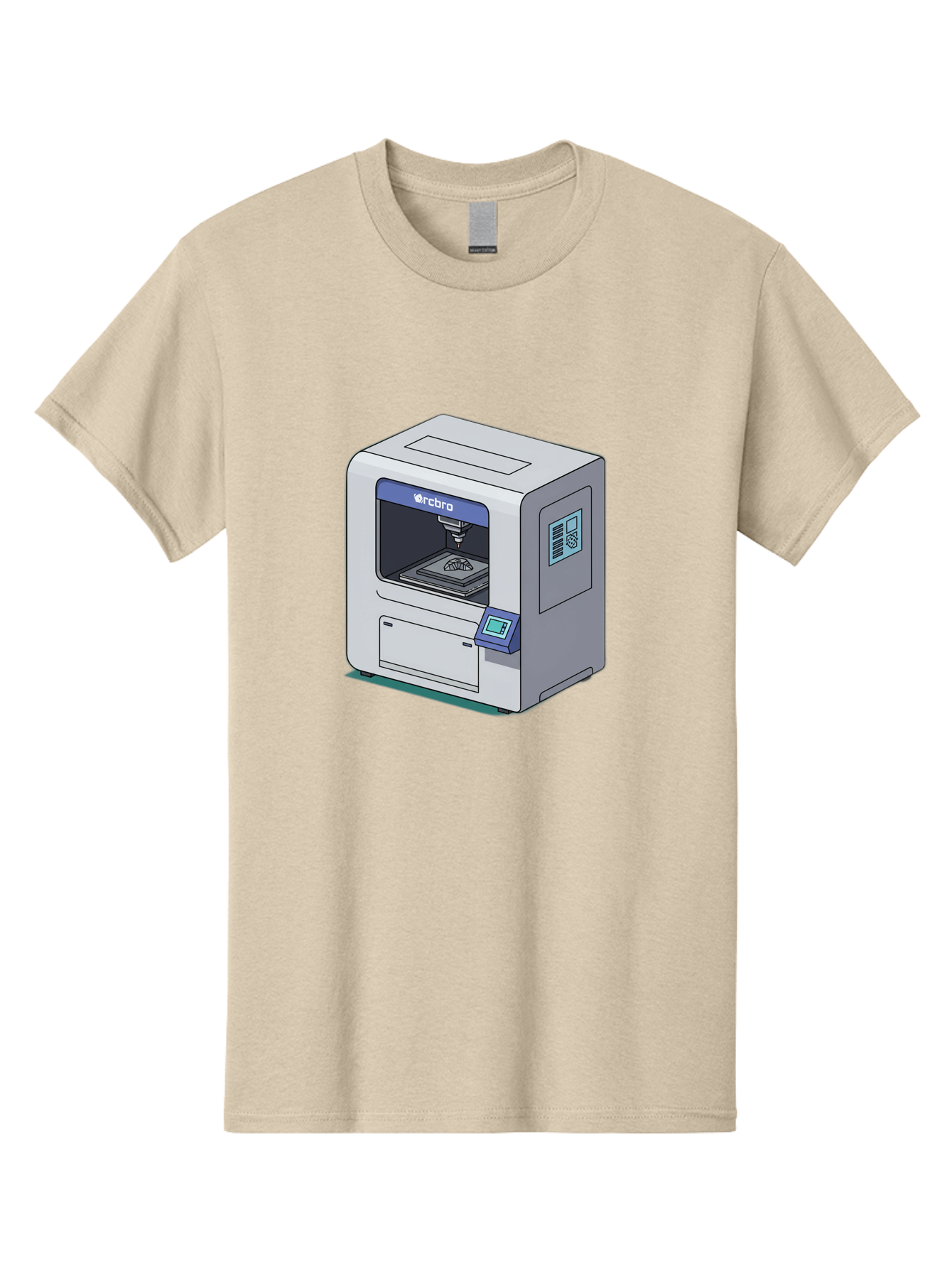 Rcbro-3D-Printer Men'S Graphic Tee, 100% Cotton, Comfortable Casual Summer Wear, Machine Washable, 3D Printing Technology, Rcbro 3D Printer, Digital Fabrication, Additive Manufacturing, Precision Engineering, Innovative Design, Bab323