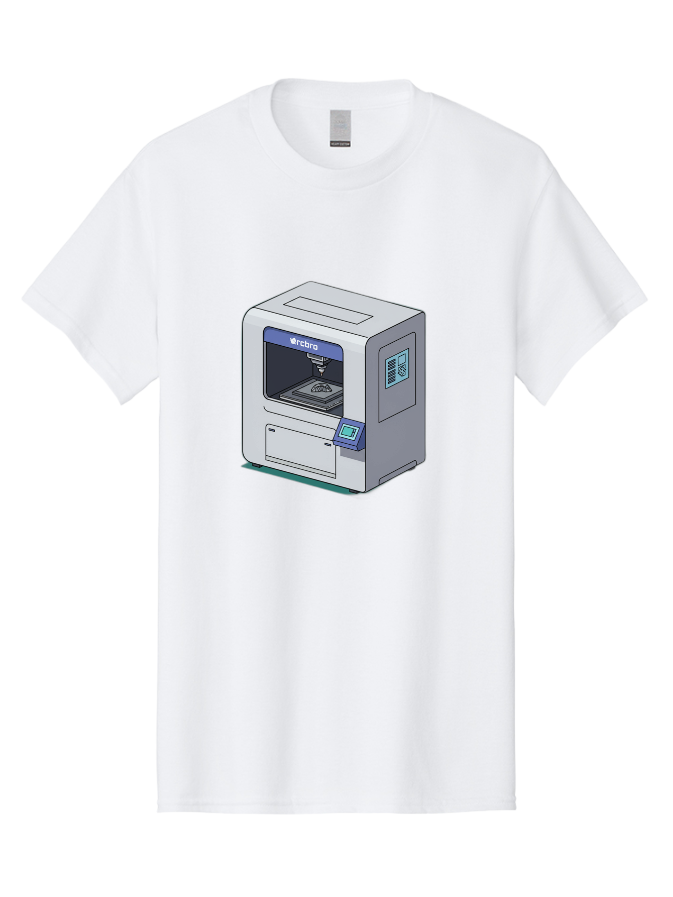 Rcbro-3D-Printer Men'S Graphic Tee, 100% Cotton, Comfortable Casual Summer Wear, Machine Washable, 3D Printing Technology, Rcbro 3D Printer, Digital Fabrication, Additive Manufacturing, Precision Engineering, Innovative Design, Bab323