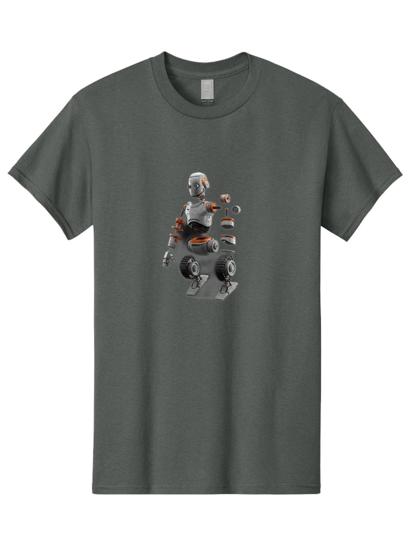 Robot-2 Men'S Graphic Tee, 100% Cotton, Comfortable Casual Summer Wear, Machine Washable, Robot Parts, Disassembled Robot, Robotic Limbs, Mechanical Components, Artificial Intelligence, Robot Design, Futuristic Technology, Robotic Engineering, Bab342