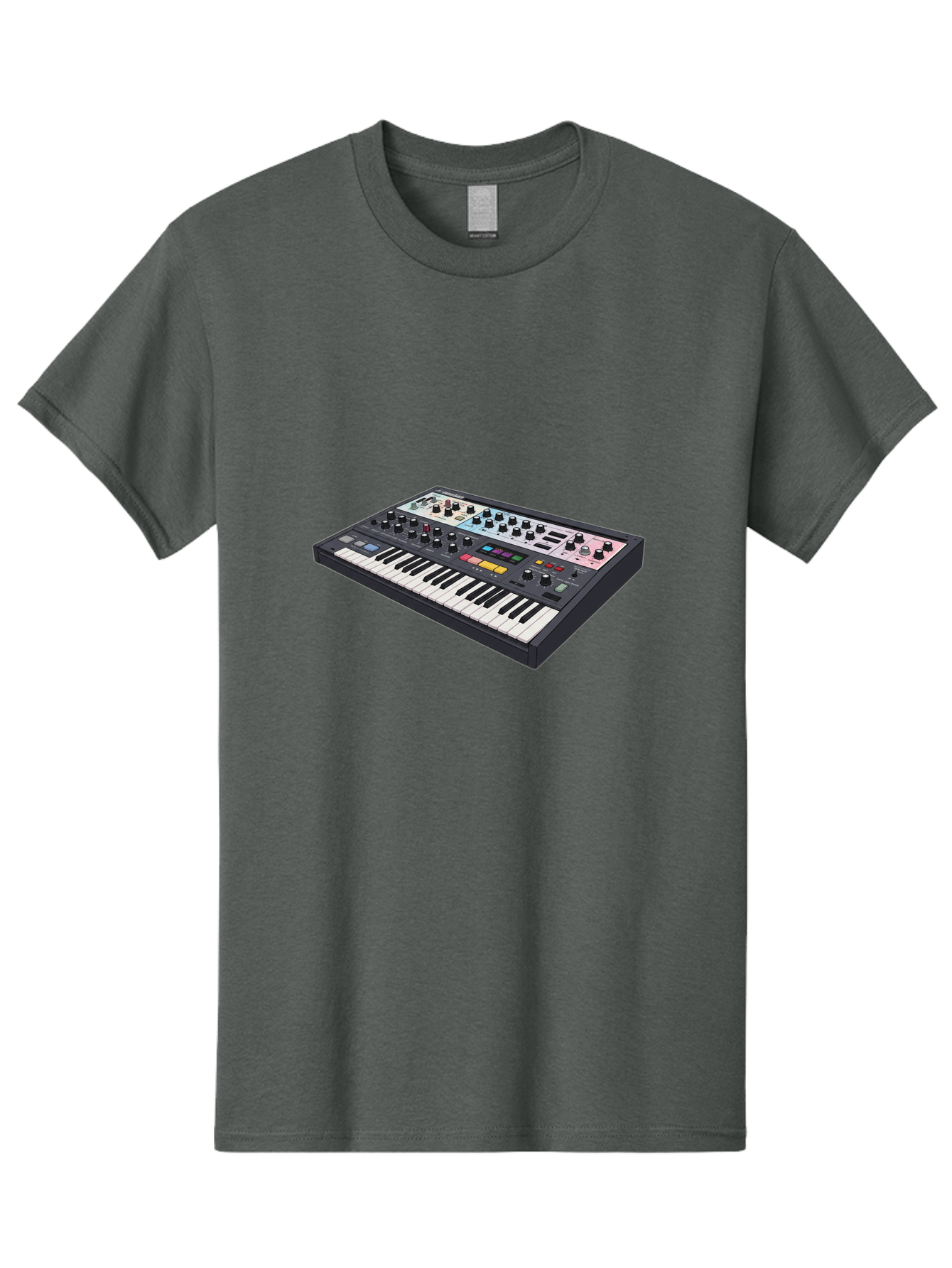 Roland-Jupiter-8 Men'S Graphic Tee, 100% Cotton, Comfortable Casual Summer Wear, Machine Washable, Music Synthesizer, Electronic Keyboard, Midi Controller, Sound Editing, Music Production, Audio Equipment, Musical Instrument, Korg Synthesizer, Bab362