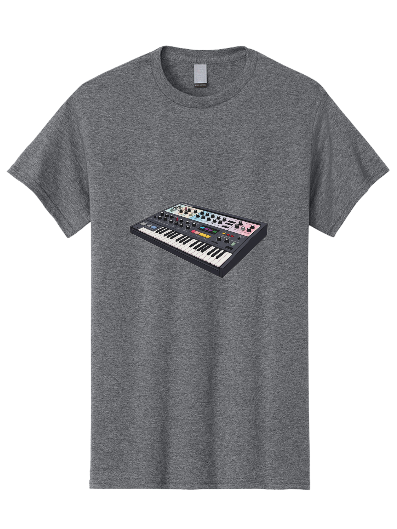 Roland-Jupiter-8 Men'S Graphic Tee, 100% Cotton, Comfortable Casual Summer Wear, Machine Washable, Music Synthesizer, Electronic Keyboard, Midi Controller, Sound Editing, Music Production, Audio Equipment, Musical Instrument, Korg Synthesizer, Bab362