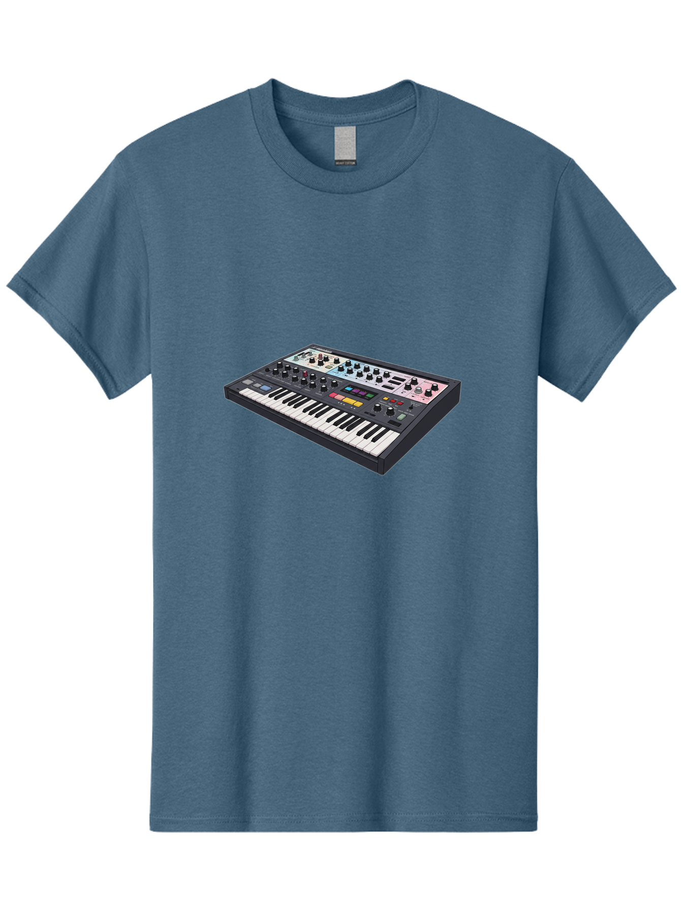 Roland-Jupiter-8 Men'S Graphic Tee, 100% Cotton, Comfortable Casual Summer Wear, Machine Washable, Music Synthesizer, Electronic Keyboard, Midi Controller, Sound Editing, Music Production, Audio Equipment, Musical Instrument, Korg Synthesizer, Bab362