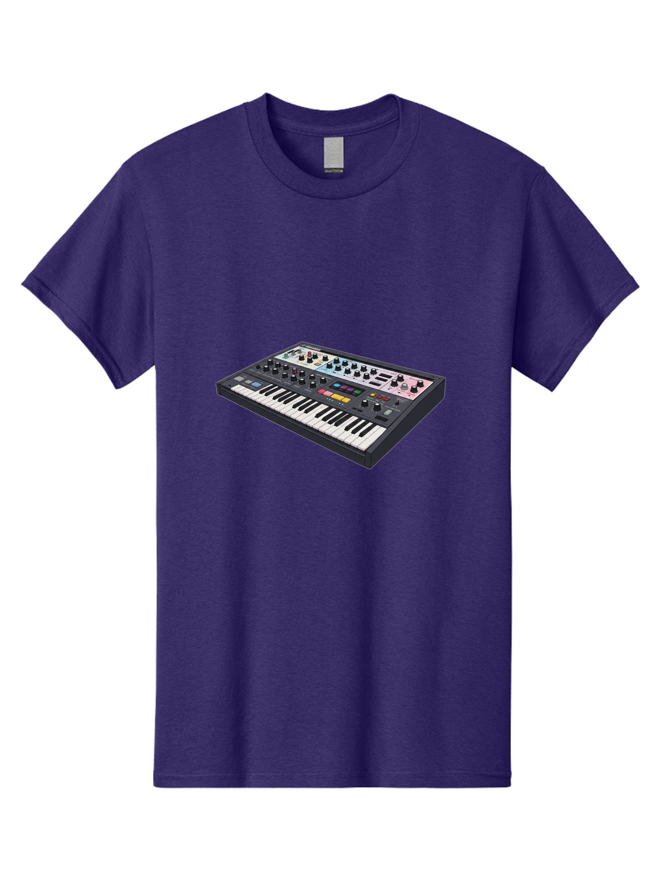 Roland-Jupiter-8 Men'S Graphic Tee, 100% Cotton, Comfortable Casual Summer Wear, Machine Washable, Music Synthesizer, Electronic Keyboard, Midi Controller, Sound Editing, Music Production, Audio Equipment, Musical Instrument, Korg Synthesizer, Bab362