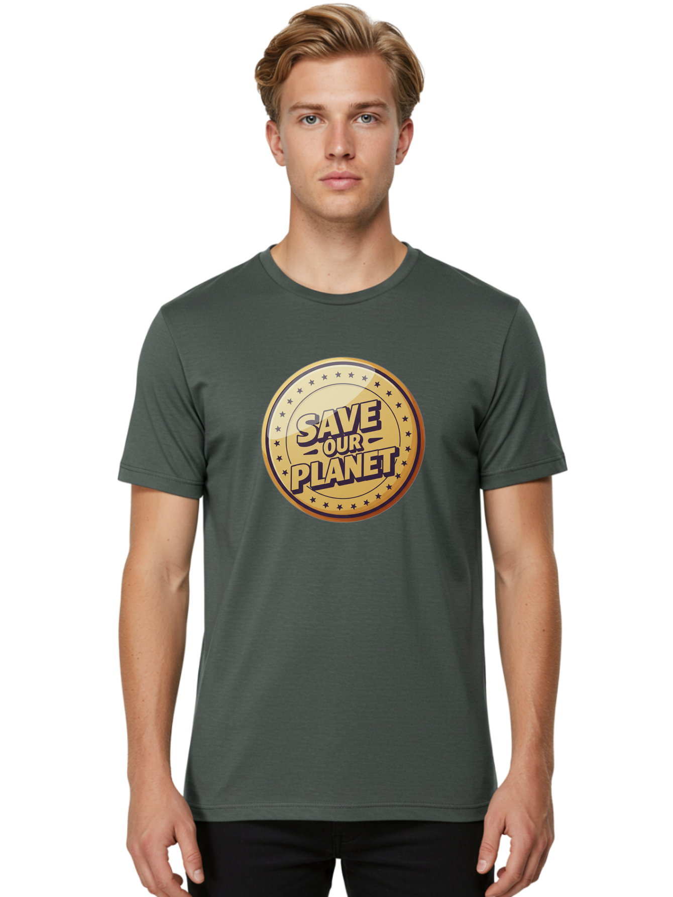 Save-Our-Planet-5 Men'S Graphic Tee, 100% Cotton, Comfortable Casual Summer Wear, Machine Washable, Save Our Planet, Environmental Conservation, Eco-Friendly Initiatives, Sustainability Efforts, Earth Protection, Green Movement, Eco Activism, Bab381
