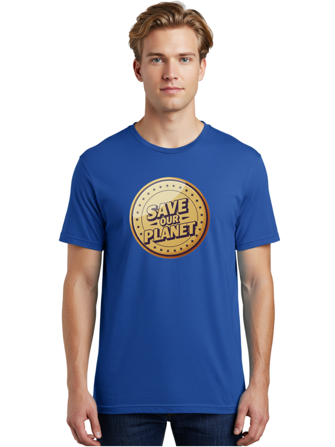 Save-Our-Planet-5 Men'S Graphic Tee, 100% Cotton, Comfortable Casual Summer Wear, Machine Washable, Save Our Planet, Environmental Conservation, Eco-Friendly Initiatives, Sustainability Efforts, Earth Protection, Green Movement, Eco Activism, Bab381