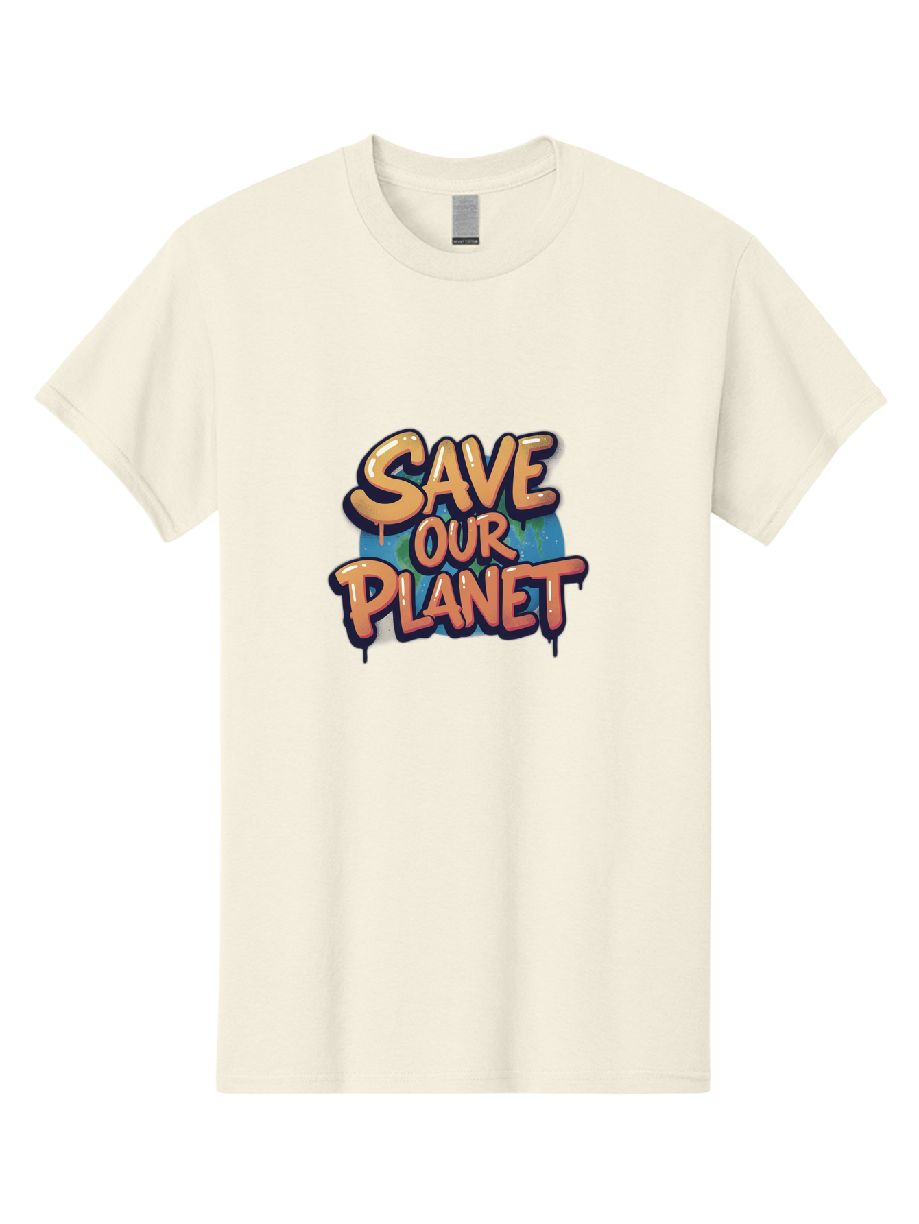 Save-Our-Planet-7 Men'S Graphic Tee, 100% Cotton, Comfortable Casual Summer Wear, Machine Washable, Save The Planet, Eco Friendly, Environmental Awareness, Sustainability, Climate Change, Earth Protection, Green Movement, Conservation Efforts, Bab383