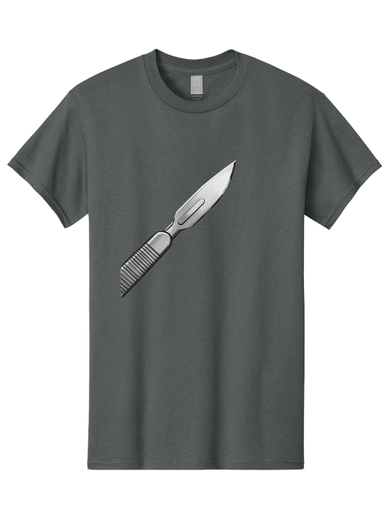Scalpel Men'S Graphic Tee, 100% Cotton, Comfortable Casual Summer Wear, Machine Washable, Surgical Scalpel, Medical Tool, Sharp Blade, Stainless Steel, Precision Instrument, Surgical Equipment, Medical Illustration Bab386