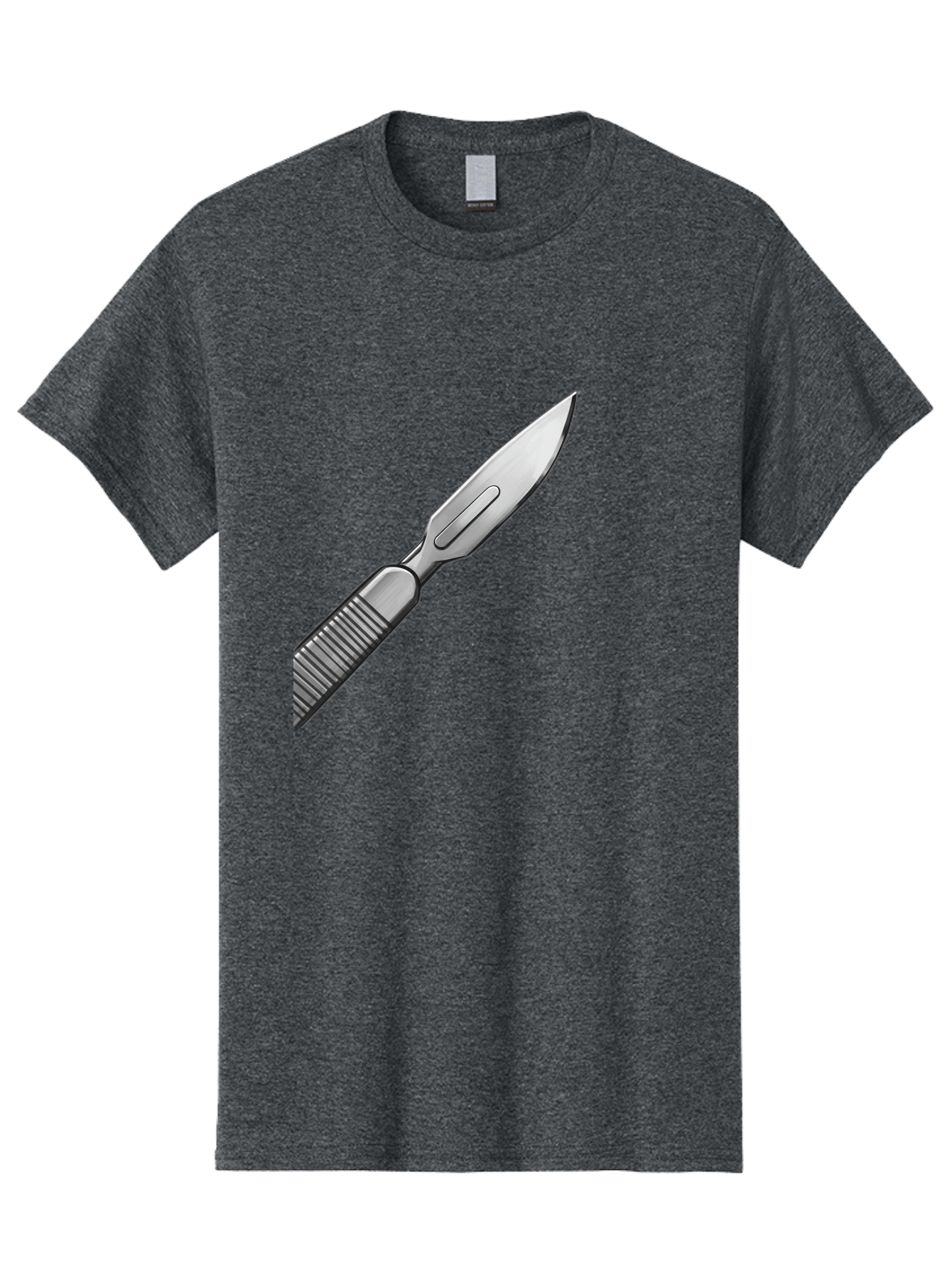 Scalpel Men'S Graphic Tee, 100% Cotton, Comfortable Casual Summer Wear, Machine Washable, Surgical Scalpel, Medical Tool, Sharp Blade, Stainless Steel, Precision Instrument, Surgical Equipment, Medical Illustration Bab386