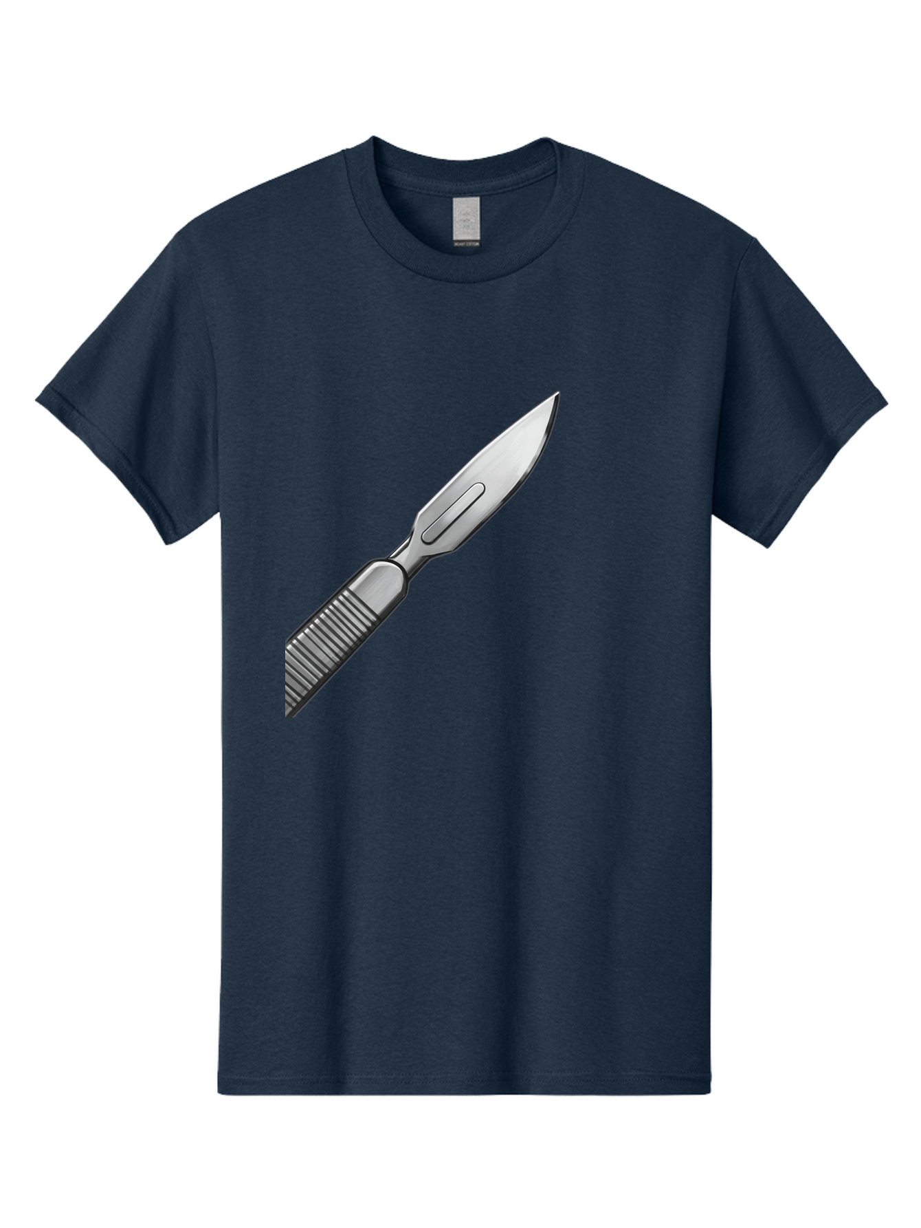 Scalpel Men'S Graphic Tee, 100% Cotton, Comfortable Casual Summer Wear, Machine Washable, Surgical Scalpel, Medical Tool, Sharp Blade, Stainless Steel, Precision Instrument, Surgical Equipment, Medical Illustration Bab386