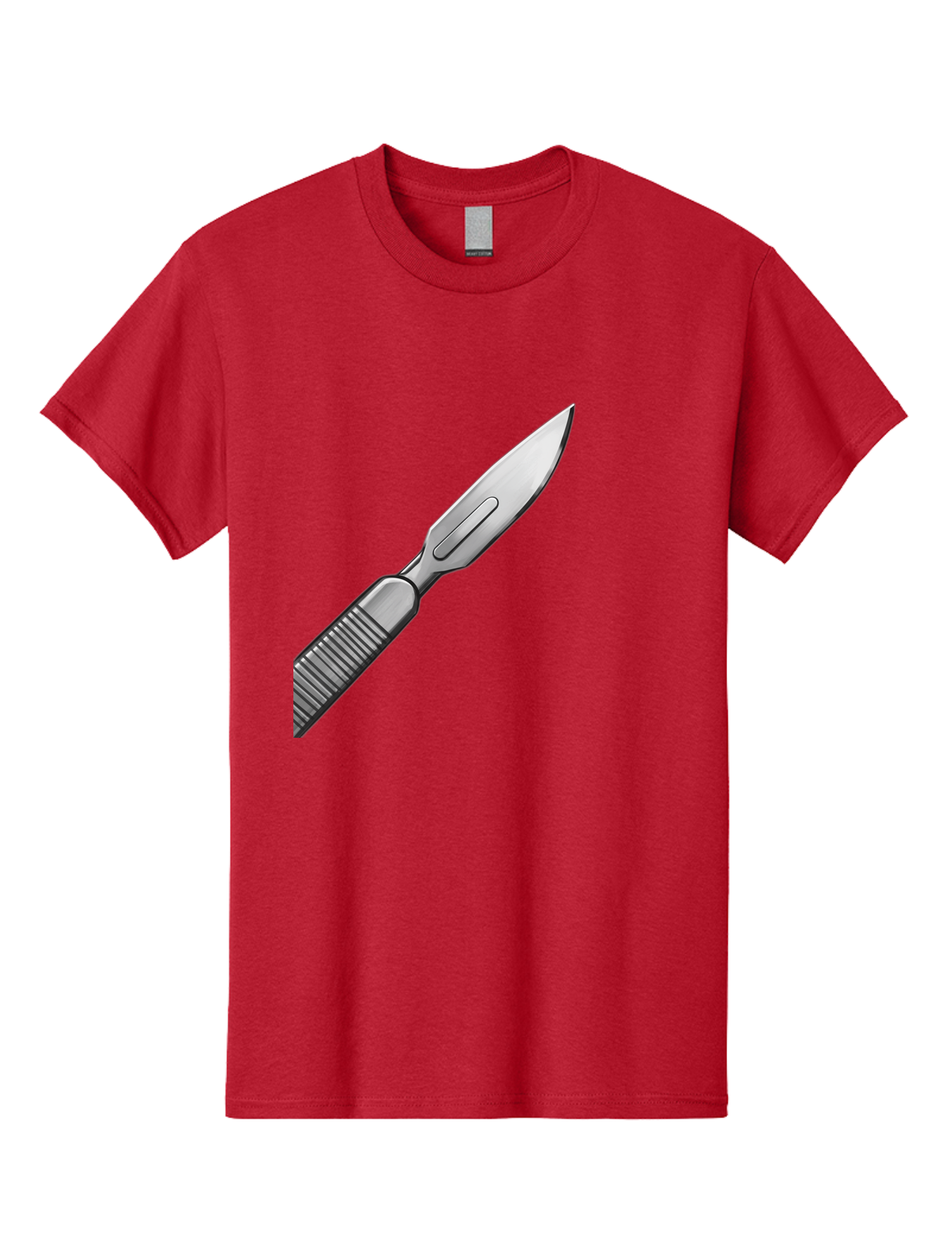 Scalpel Men'S Graphic Tee, 100% Cotton, Comfortable Casual Summer Wear, Machine Washable, Surgical Scalpel, Medical Tool, Sharp Blade, Stainless Steel, Precision Instrument, Surgical Equipment, Medical Illustration Bab386