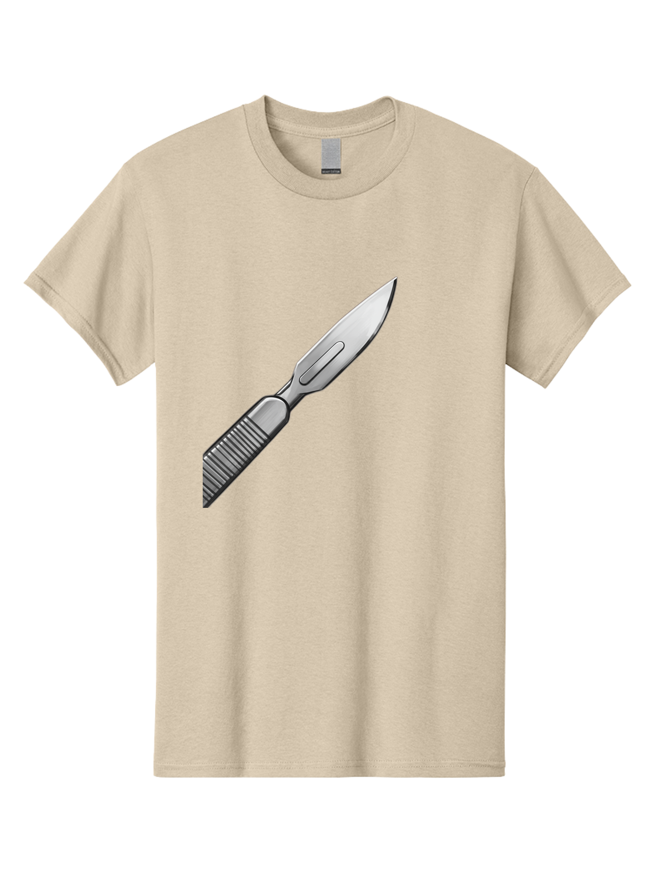Scalpel Men'S Graphic Tee, 100% Cotton, Comfortable Casual Summer Wear, Machine Washable, Surgical Scalpel, Medical Tool, Sharp Blade, Stainless Steel, Precision Instrument, Surgical Equipment, Medical Illustration Bab386