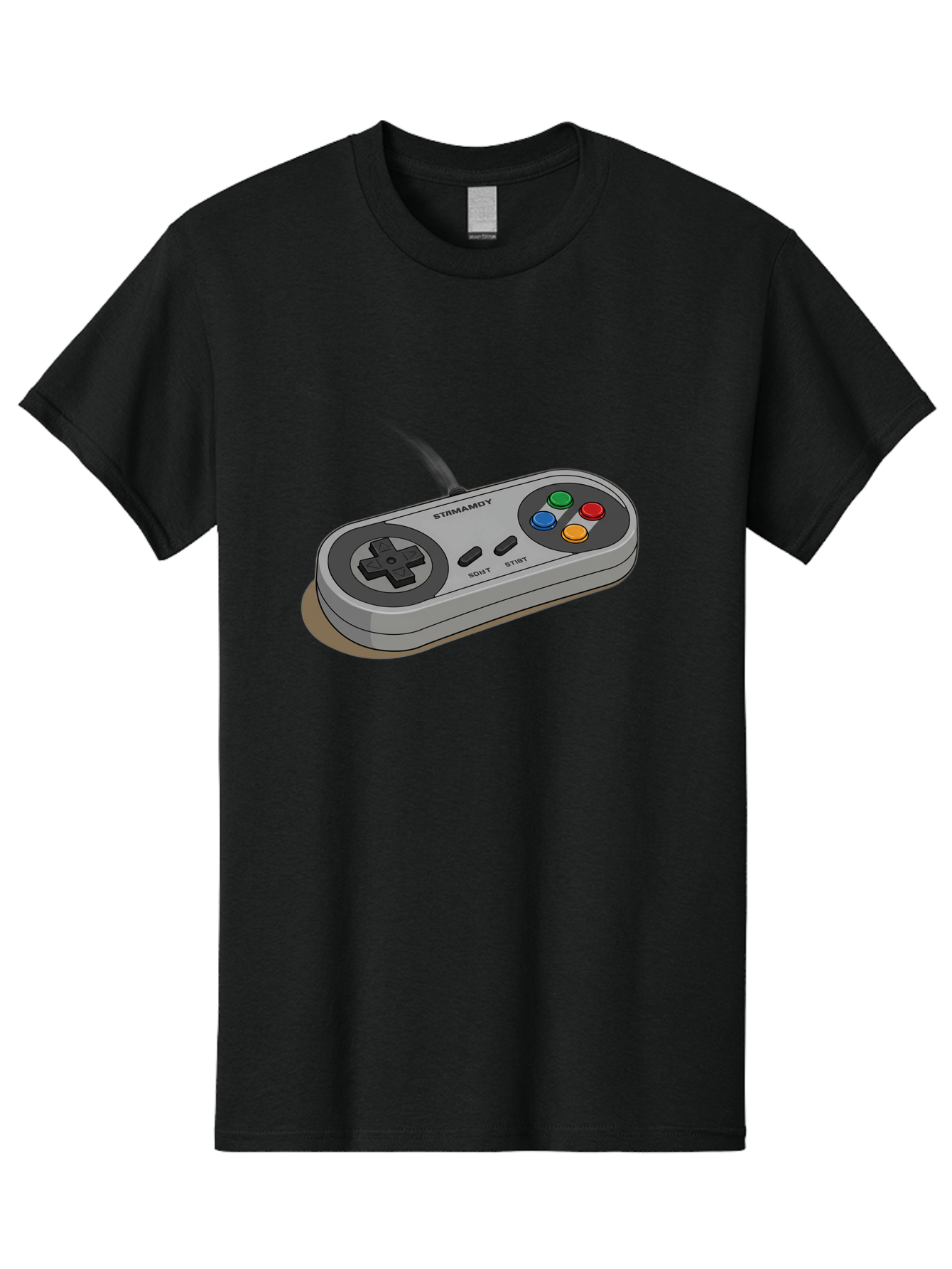 Sega-Stormd6Y-Gamepad Men'S Graphic Tee, 100% Cotton, Comfortable Casual Summer Wear, Machine Washable, Classic Gamepad, Sega Game Controller, Retro Gaming, Gamepad Design, 90S Gaming Nostalgia, Vintage Gaming, Gaming Peripherals, Bab389