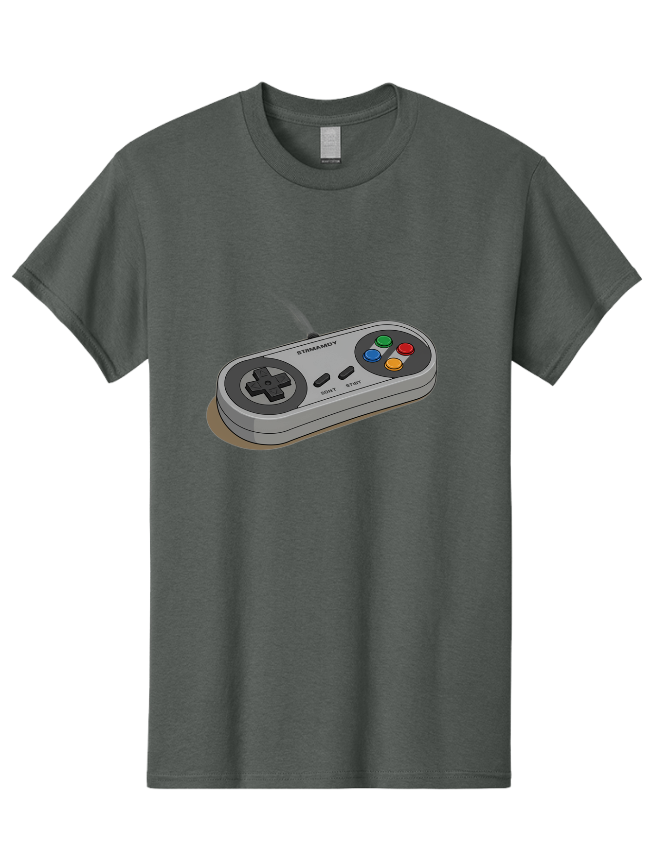 Sega-Stormd6Y-Gamepad Men'S Graphic Tee, 100% Cotton, Comfortable Casual Summer Wear, Machine Washable, Classic Gamepad, Sega Game Controller, Retro Gaming, Gamepad Design, 90S Gaming Nostalgia, Vintage Gaming, Gaming Peripherals, Bab389