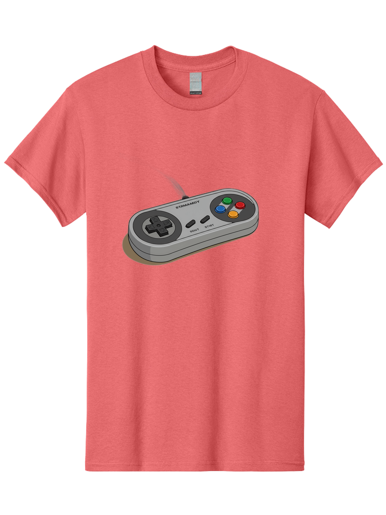 Sega-Stormd6Y-Gamepad Men'S Graphic Tee, 100% Cotton, Comfortable Casual Summer Wear, Machine Washable, Classic Gamepad, Sega Game Controller, Retro Gaming, Gamepad Design, 90S Gaming Nostalgia, Vintage Gaming, Gaming Peripherals, Bab389