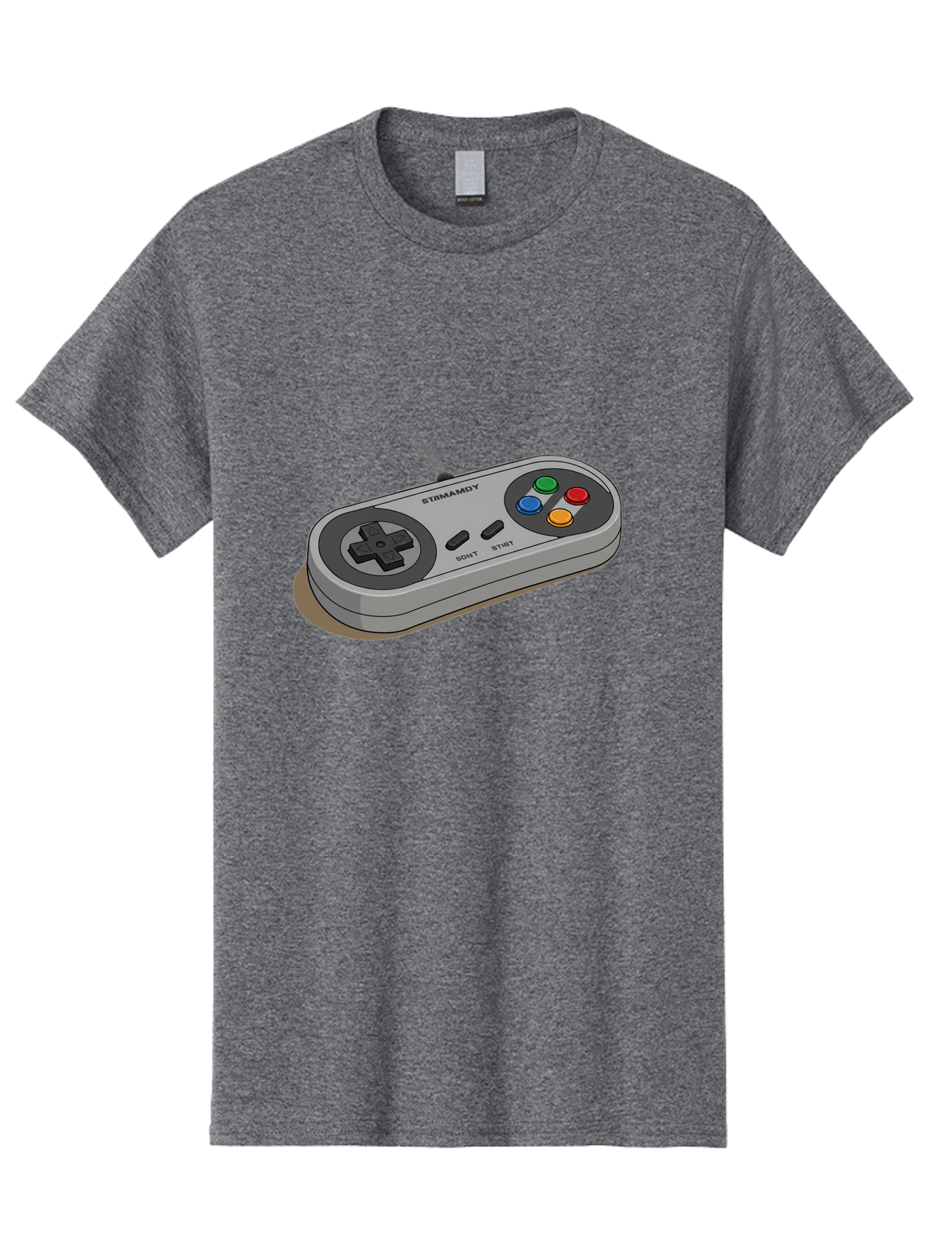 Sega-Stormd6Y-Gamepad Men'S Graphic Tee, 100% Cotton, Comfortable Casual Summer Wear, Machine Washable, Classic Gamepad, Sega Game Controller, Retro Gaming, Gamepad Design, 90S Gaming Nostalgia, Vintage Gaming, Gaming Peripherals, Bab389