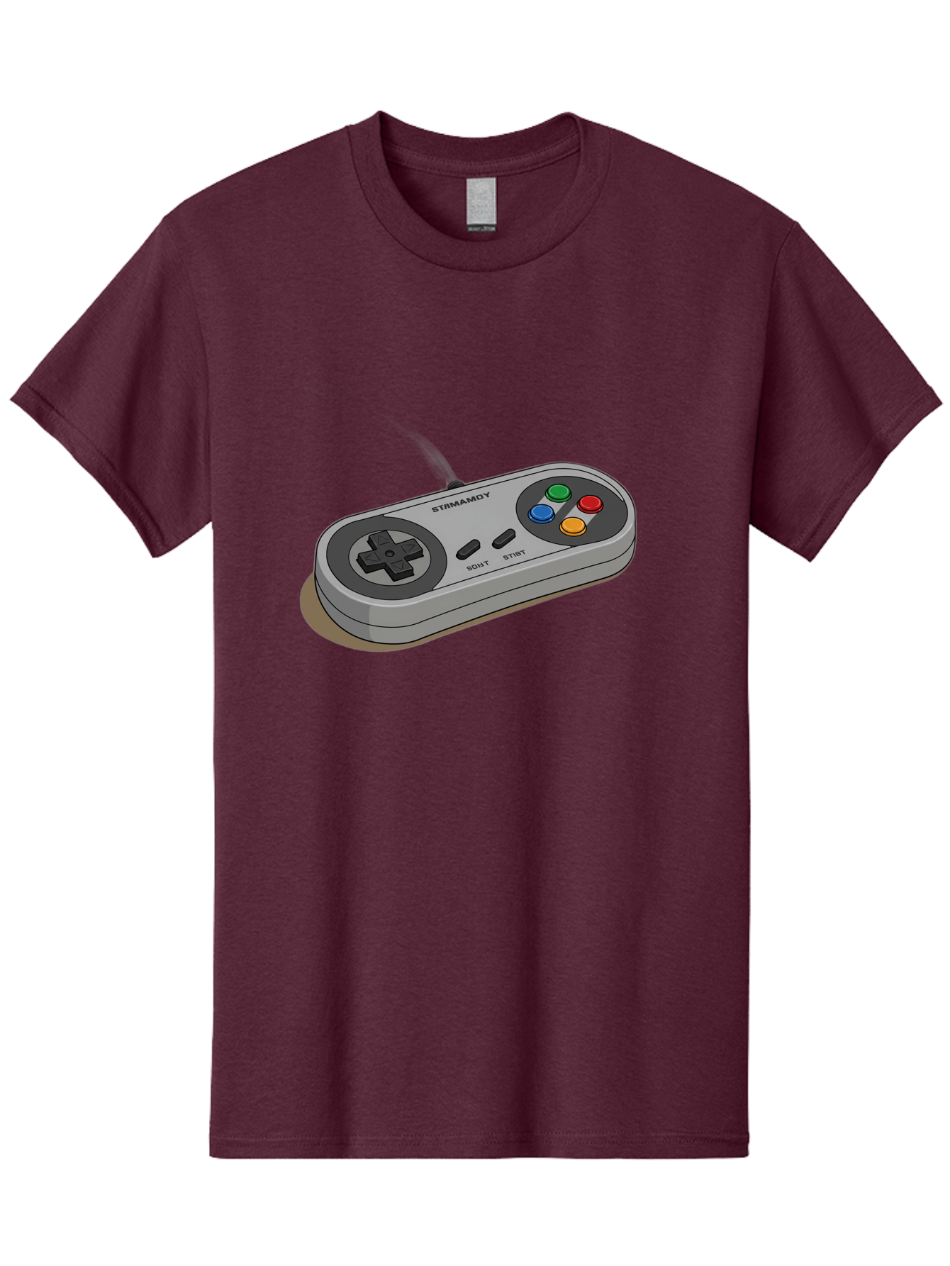 Sega-Stormd6Y-Gamepad Men'S Graphic Tee, 100% Cotton, Comfortable Casual Summer Wear, Machine Washable, Classic Gamepad, Sega Game Controller, Retro Gaming, Gamepad Design, 90S Gaming Nostalgia, Vintage Gaming, Gaming Peripherals, Bab389