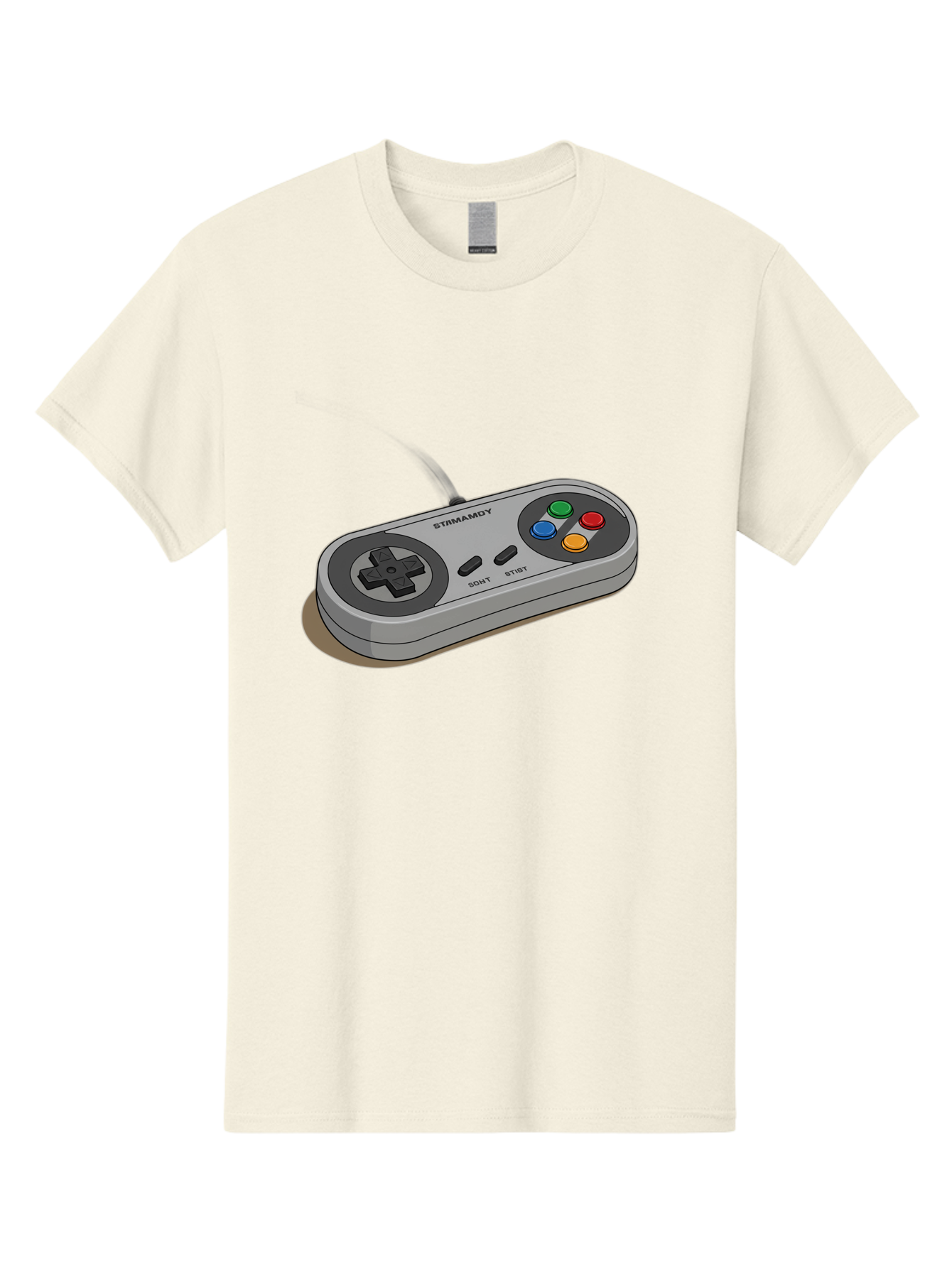 Sega-Stormd6Y-Gamepad Men'S Graphic Tee, 100% Cotton, Comfortable Casual Summer Wear, Machine Washable, Classic Gamepad, Sega Game Controller, Retro Gaming, Gamepad Design, 90S Gaming Nostalgia, Vintage Gaming, Gaming Peripherals, Bab389