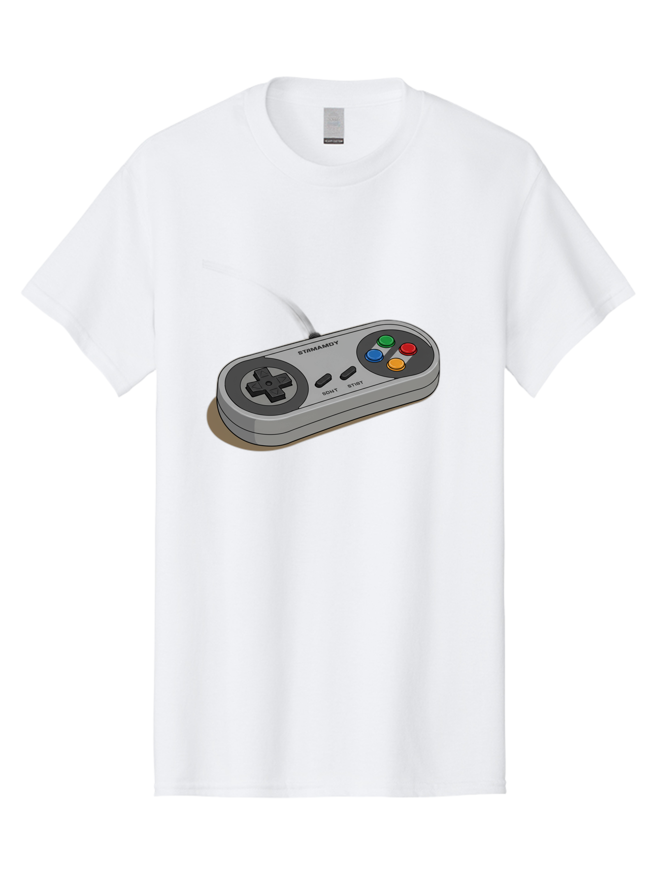 Sega-Stormd6Y-Gamepad Men'S Graphic Tee, 100% Cotton, Comfortable Casual Summer Wear, Machine Washable, Classic Gamepad, Sega Game Controller, Retro Gaming, Gamepad Design, 90S Gaming Nostalgia, Vintage Gaming, Gaming Peripherals, Bab389