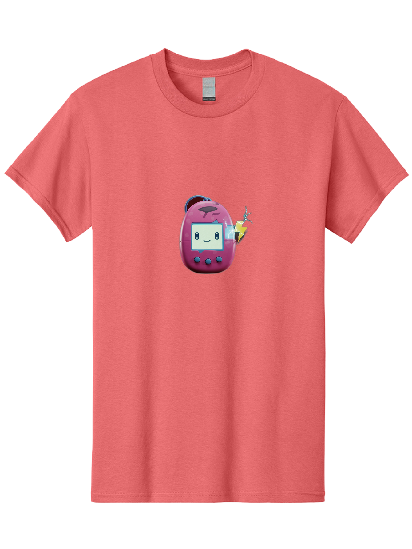 Tamagotchi-13 Men'S Graphic Tee, 100% Cotton, Comfortable Casual Summer Wear, Machine Washable, Retro Toy, Digital Pet, Nostalgic Game, Tamagotchi, Playful Design, Childrens Toy, Cute Character, Handheld Game, Vintage Tech Bab494