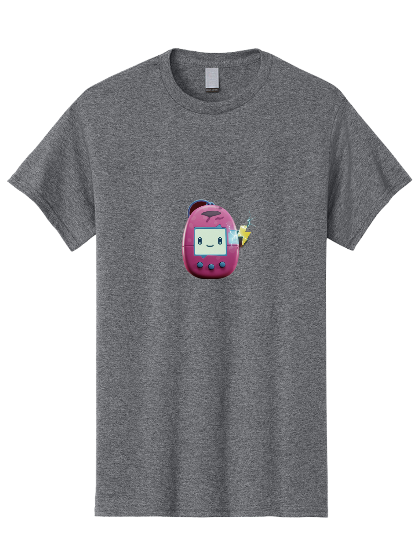 Tamagotchi-13 Men'S Graphic Tee, 100% Cotton, Comfortable Casual Summer Wear, Machine Washable, Retro Toy, Digital Pet, Nostalgic Game, Tamagotchi, Playful Design, Childrens Toy, Cute Character, Handheld Game, Vintage Tech Bab494